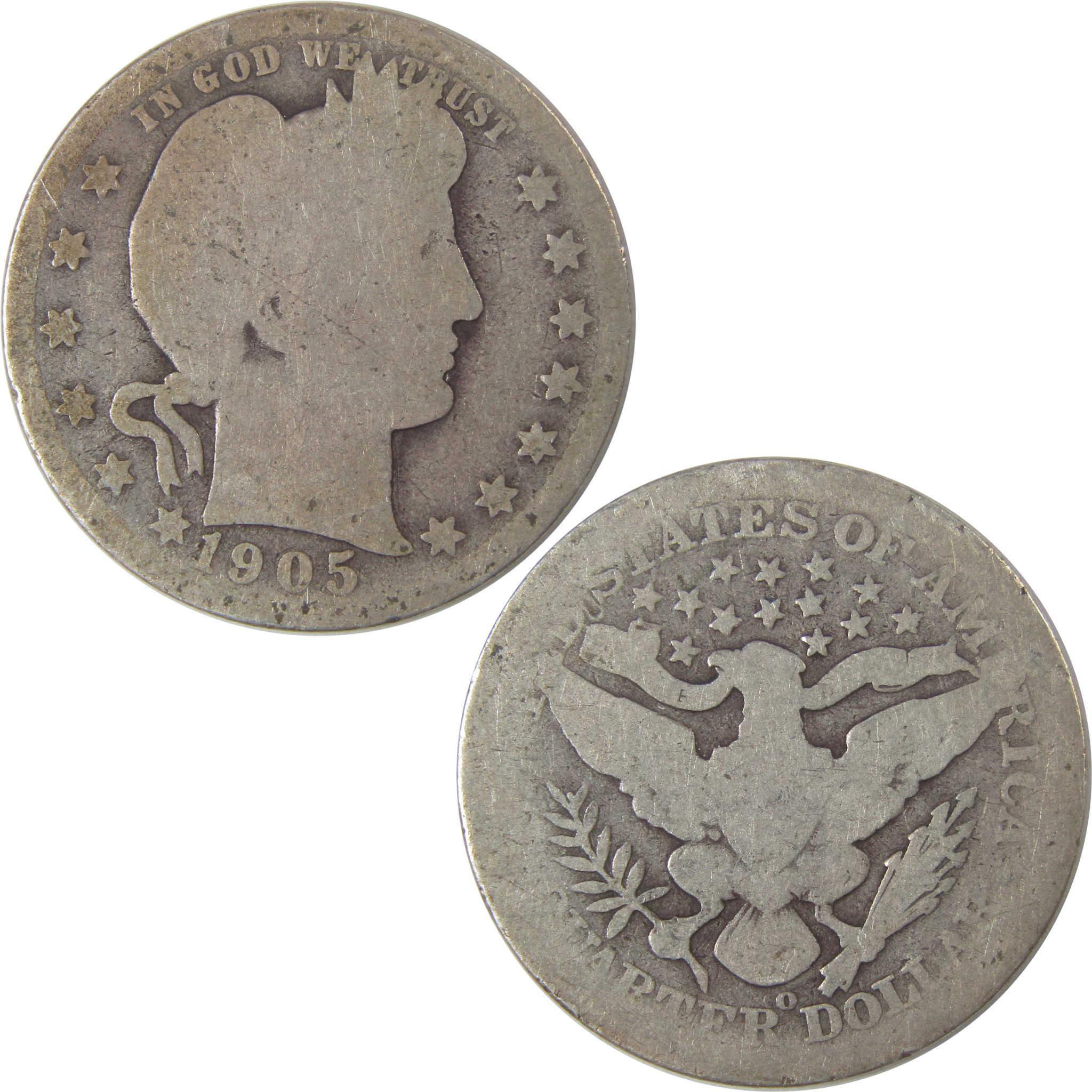 1905 O Barber Quarter AG About Good Silver 25c Coin SKU:I18033