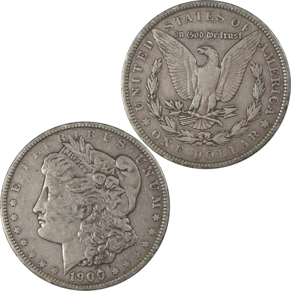 1900 Morgan Silver Dollar VF Very Fine $1 Coin SKU:I24277 - Morgan coin - Morgan silver dollar - Morgan silver dollar for sale - Profile Coins & Collectibles