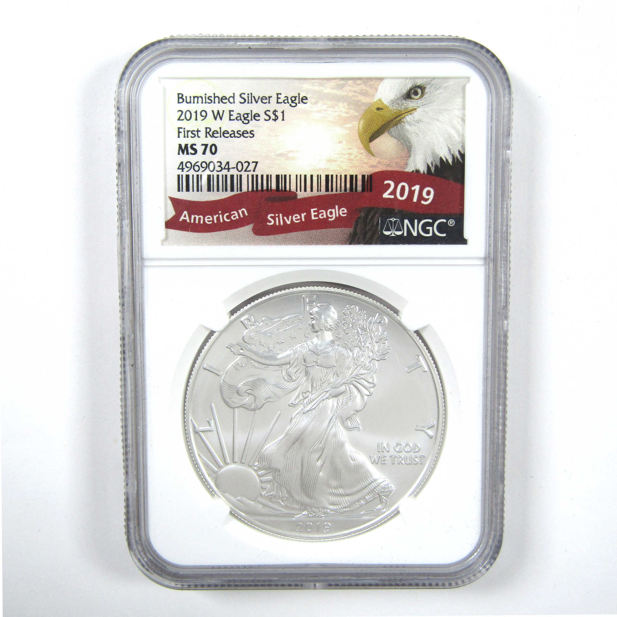 2019 W American Silver Eagle MS 70 NGC $1 First Releases SKU:CPC6877