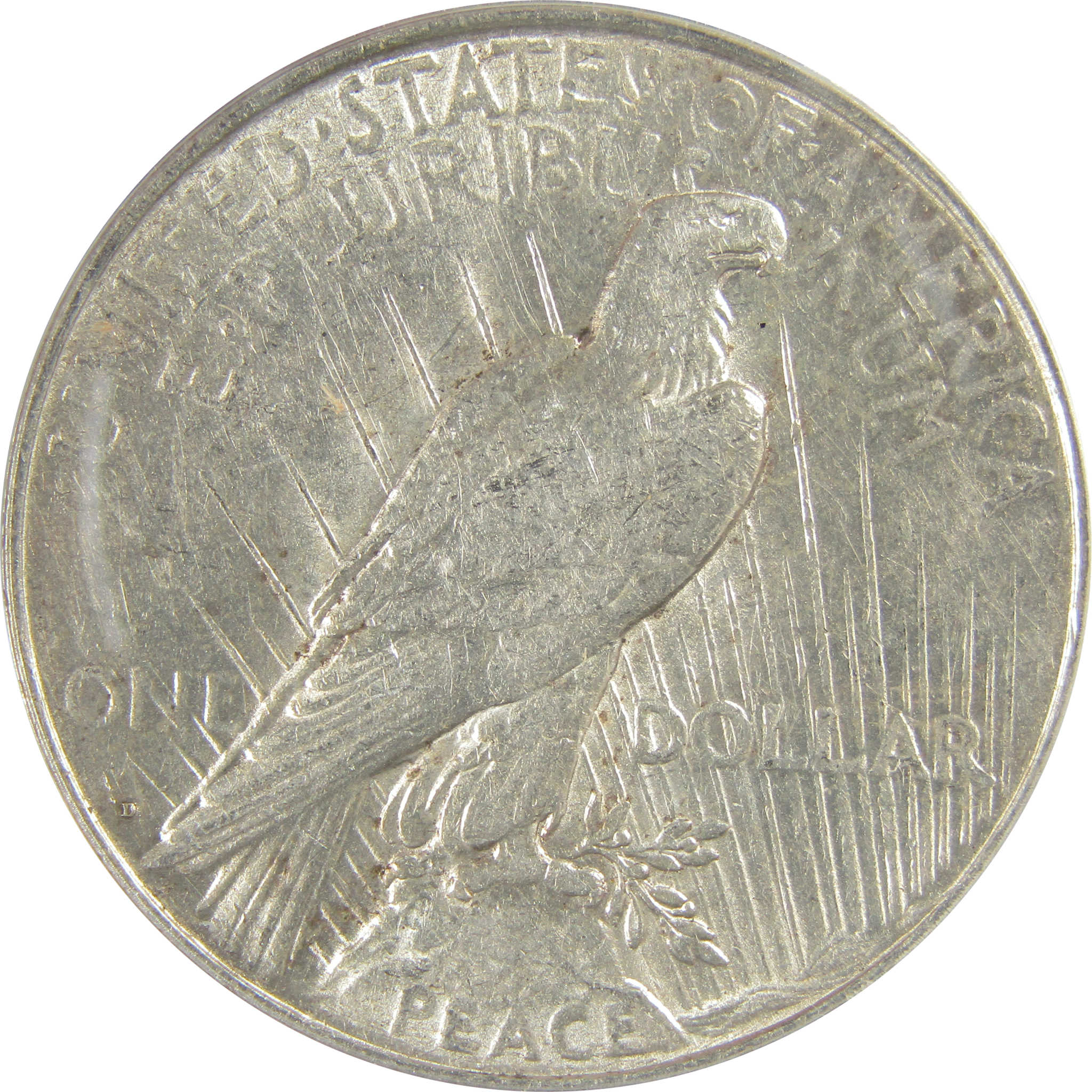 1923 D Peace Dollar AU 55 Details ANACS Silver $1 Coin SKU:I20357