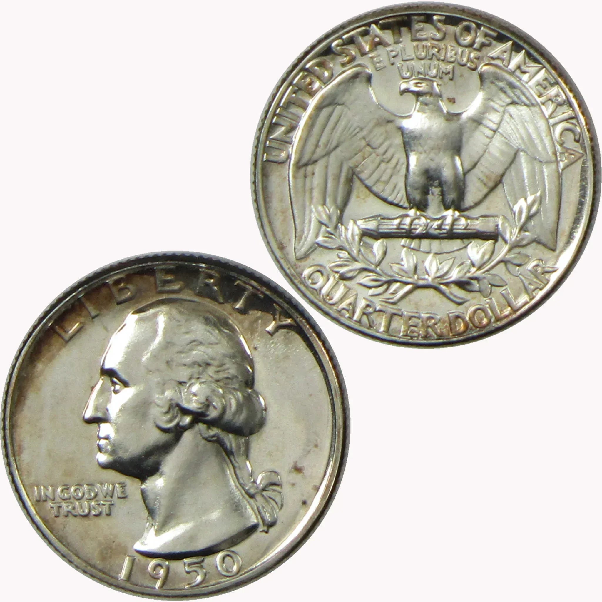 1950 Washington Silver Quarter Very Choice Proof 25c Coin Collectible