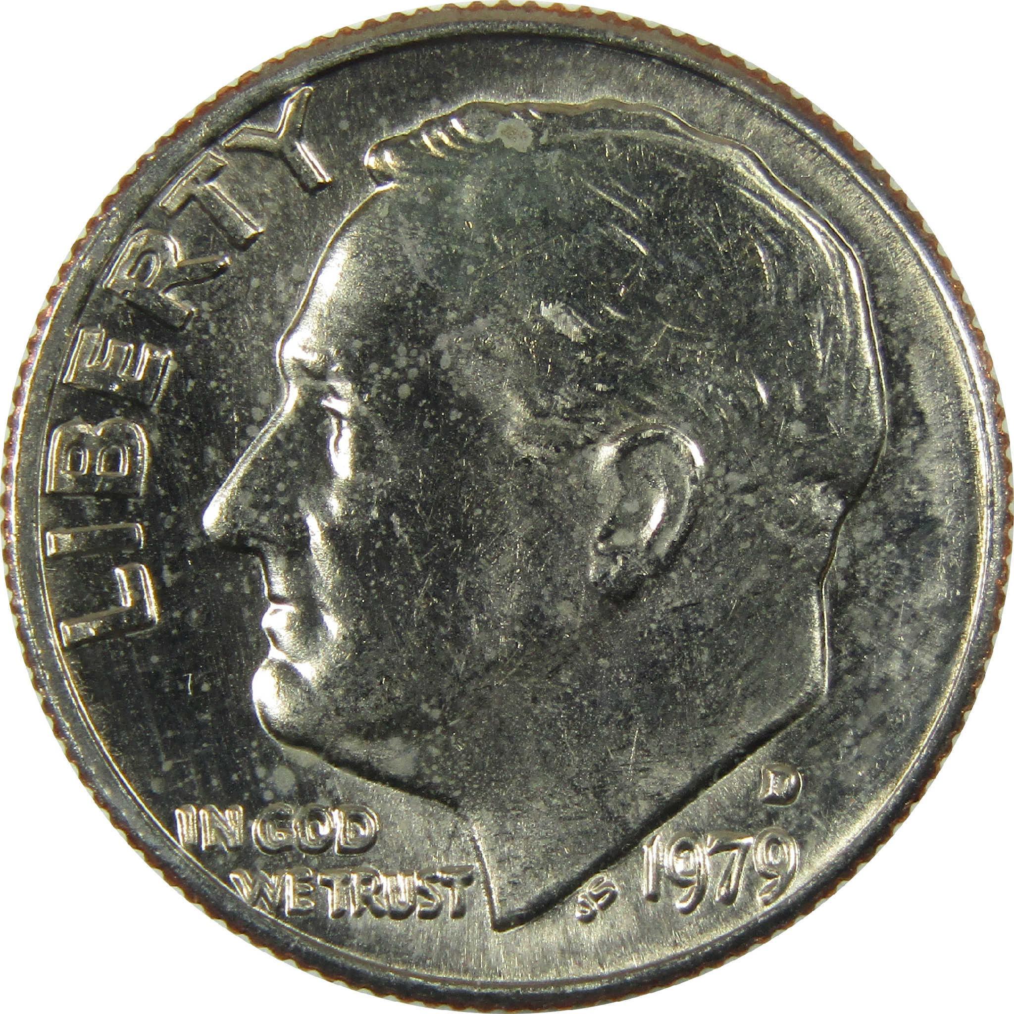1979 D Roosevelt Clad Dime Uncirculated Mint State 10c Coin