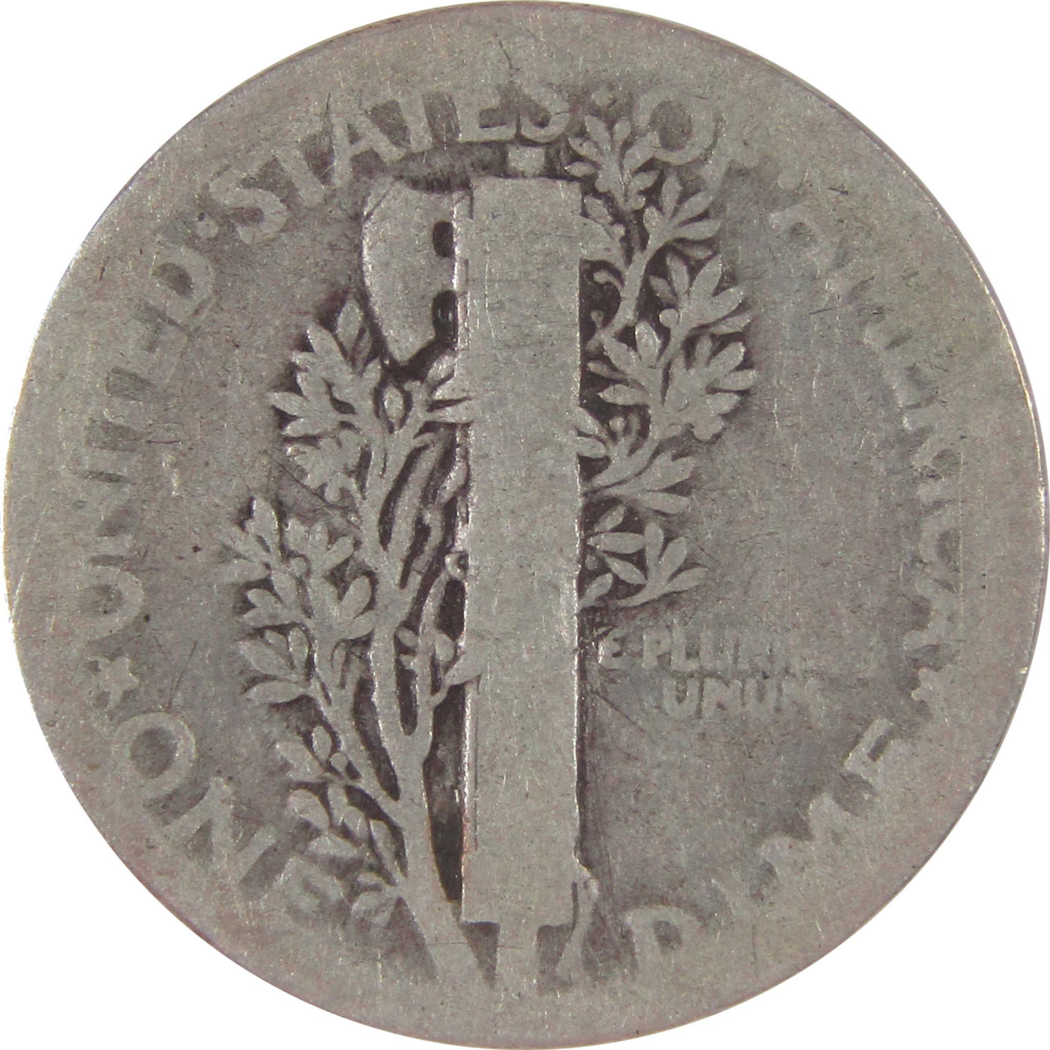 1921 Mercury Dime AG About Good Silver 10c Coin SKU:CPC9807