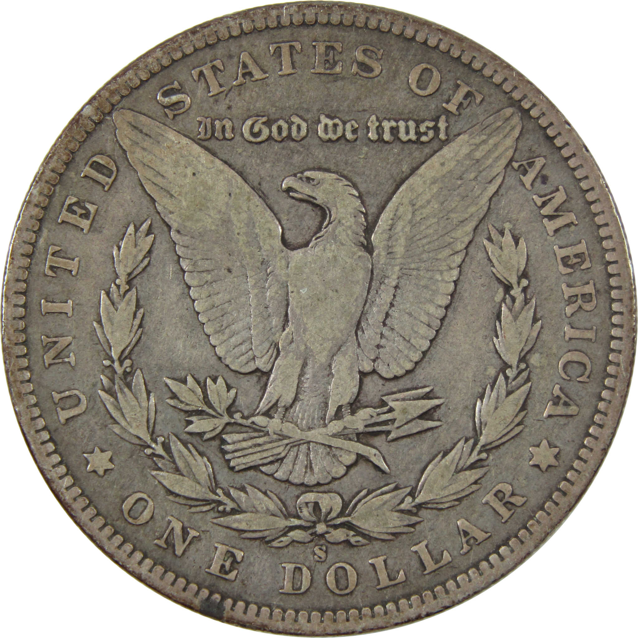 1896 S Morgan Dollar F Fine Silver $1 Coin SKU:I14127 - Morgan coin - Morgan silver dollar - Morgan silver dollar for sale - Profile Coins & Collectibles