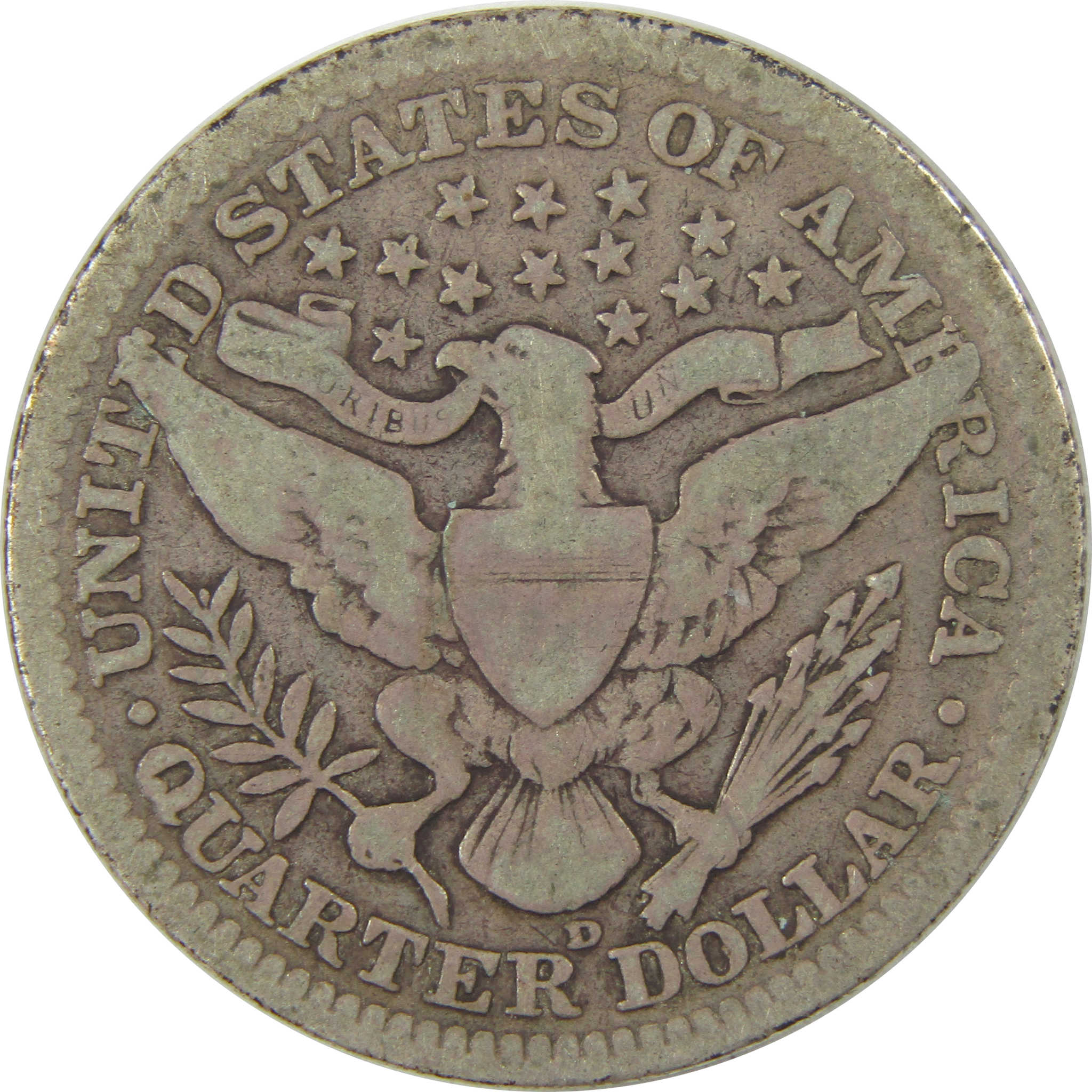 1911 D Barber Quarter G Good Silver 25c Coin SKU:I21840