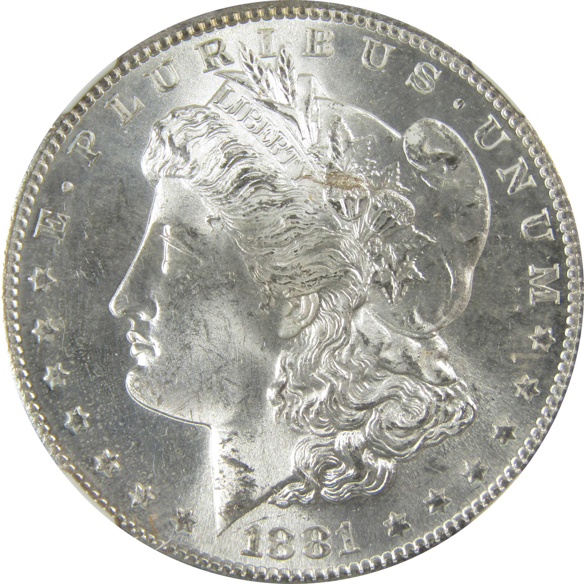 1881 S Morgan Silver Dollar MS 63 NGC Uncirculated $1 Coin SKU:CP397 - Morgan coin - Morgan silver dollar - Morgan silver dollar for sale - Profile Coins & Collectibles