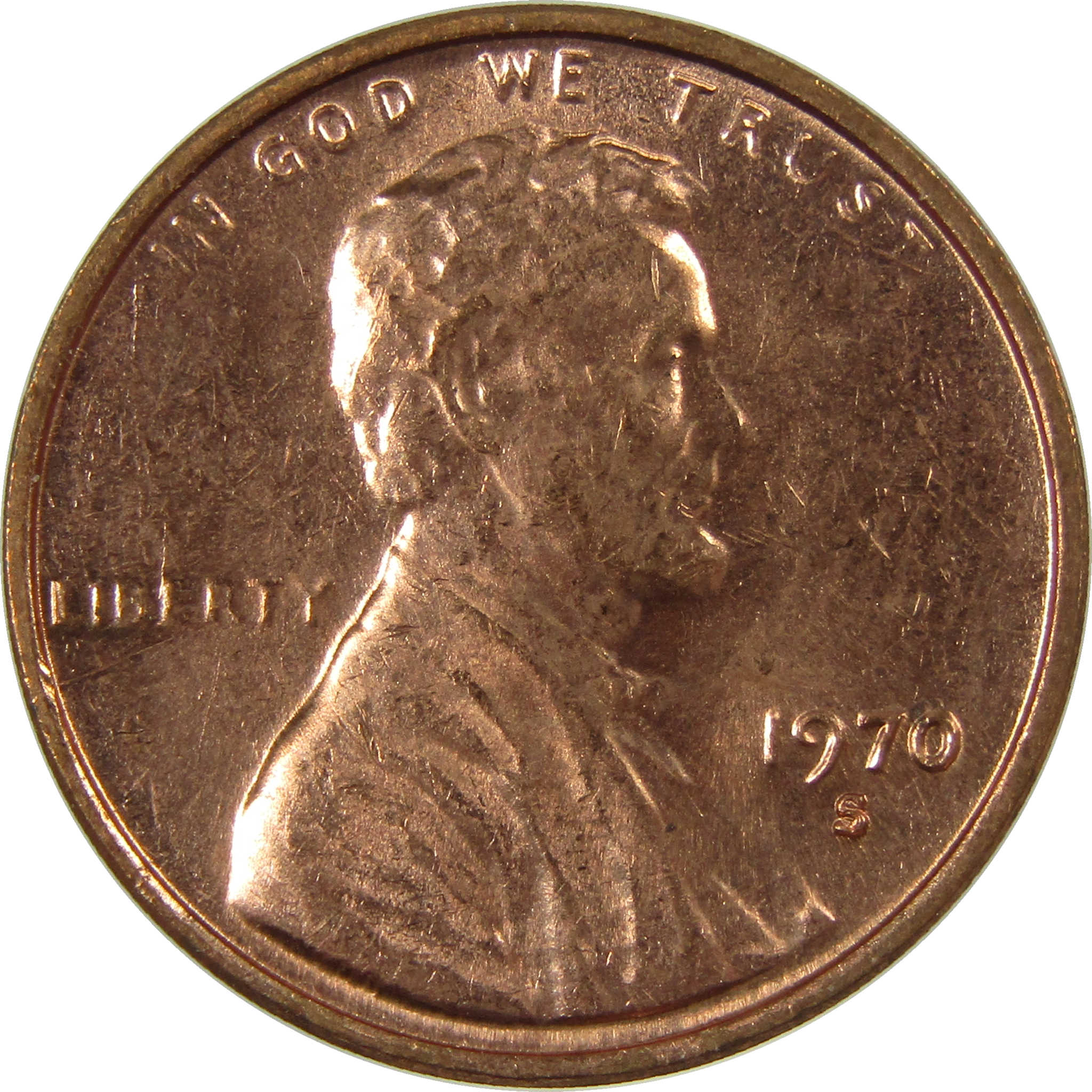 1970 S Small Date Lincoln Memorial Cent Uncirculated SKU:I27840