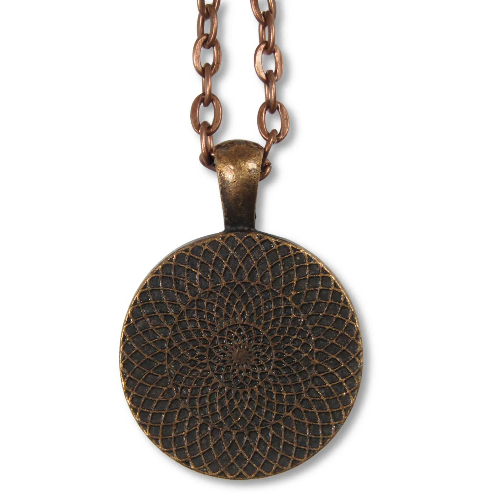 Enamel Indian Head Cent Necklace with Chain
