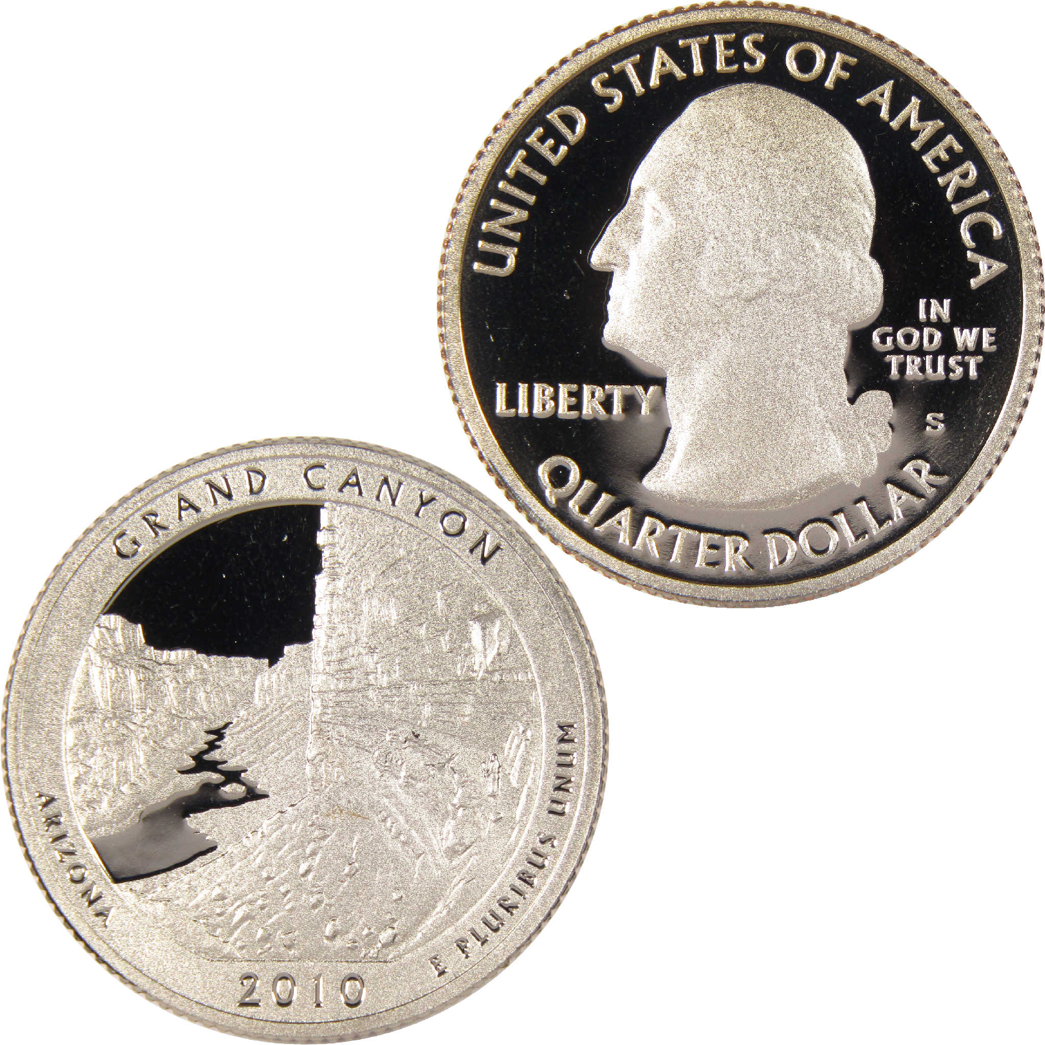 2010 S Grand Canyon National Park Quarter Clad 25c Proof Coin
