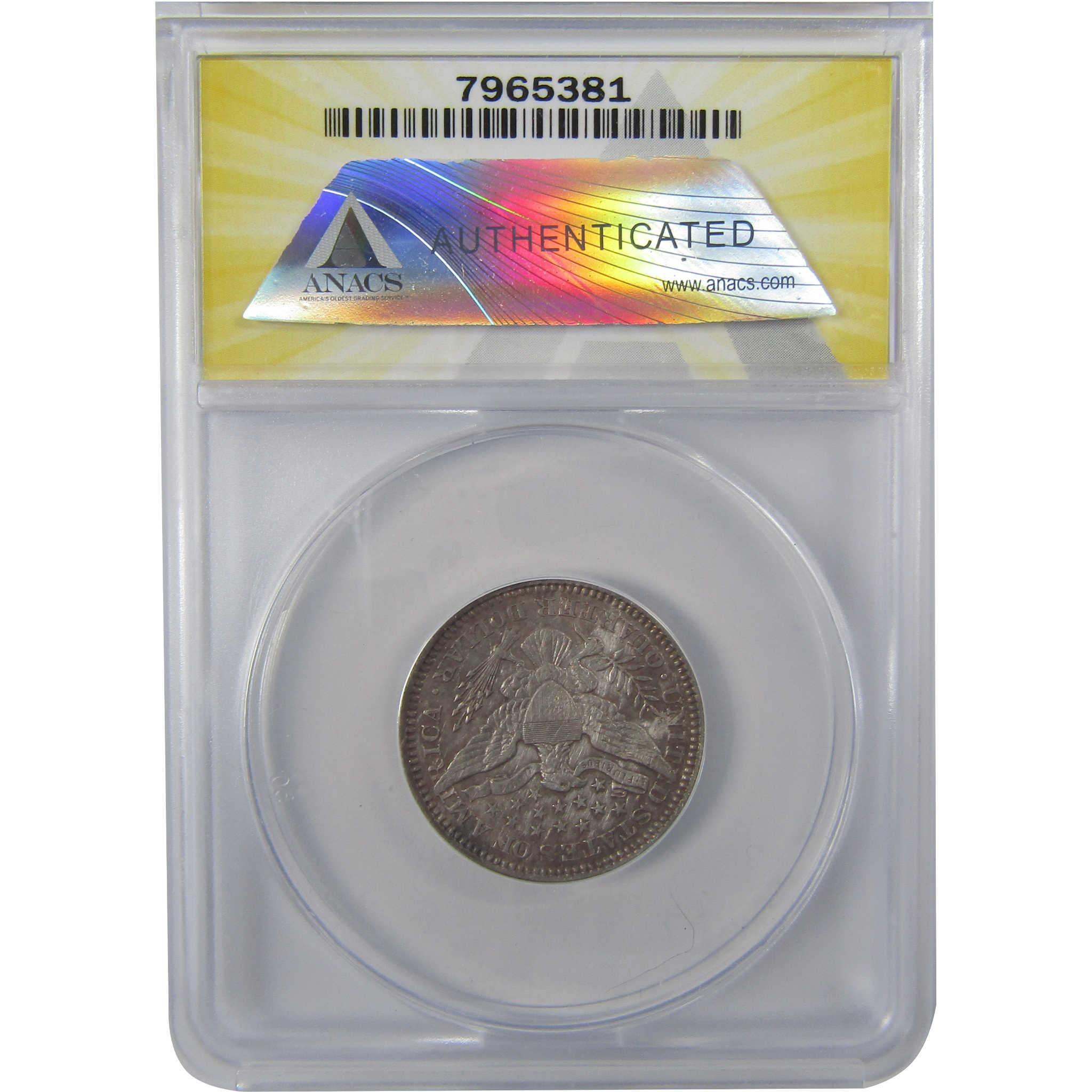 1901 Barber Silver Quarter EF 45 Details ANACS 25c Coin SKU:I25450