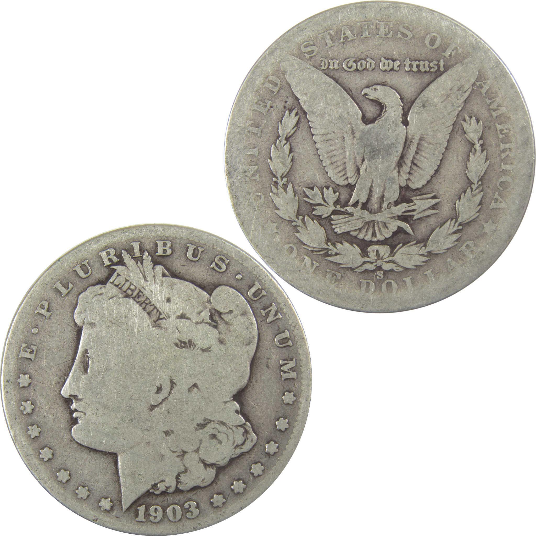 1903 S Morgan Silver Dollar G Good $1 Coin SKU:I24601 - Morgan coin - Morgan silver dollar - Morgan silver dollar for sale - Profile Coins & Collectibles