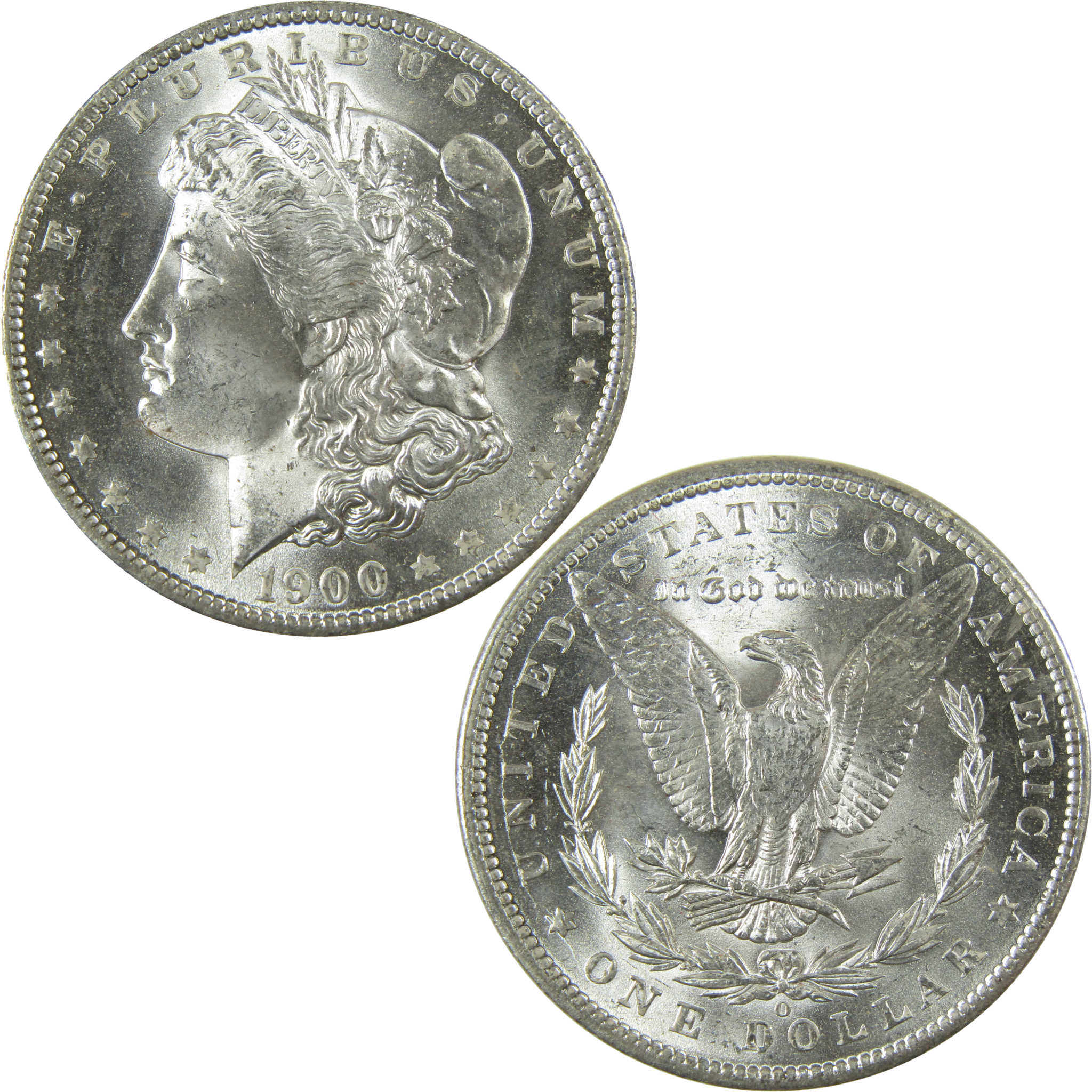 1900 O Morgan Silver Dollar Uncirculated Mint State $1 Coin SKU:I27809