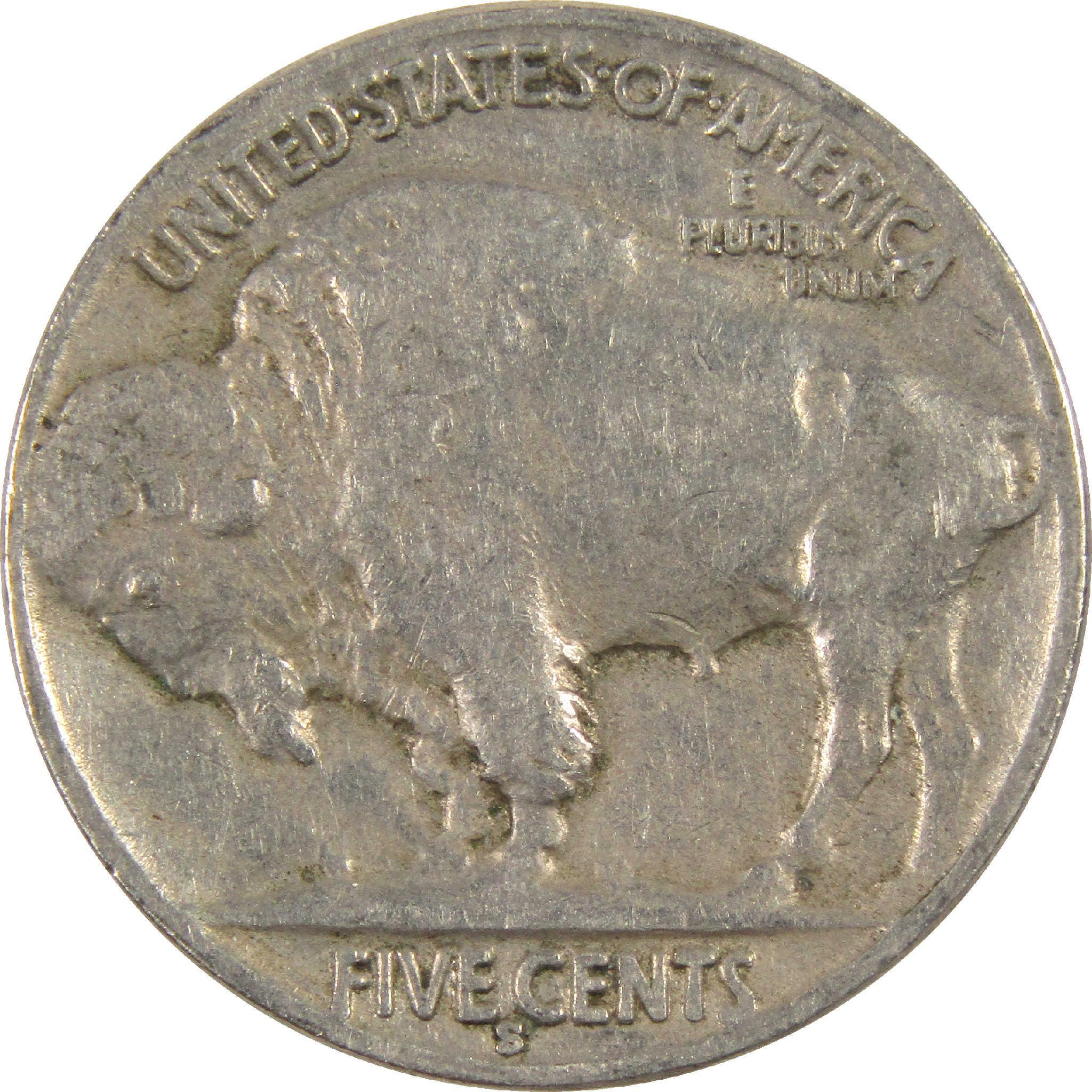 1931 S Indian Head Buffalo Nickel VG Very Good 5c Coin