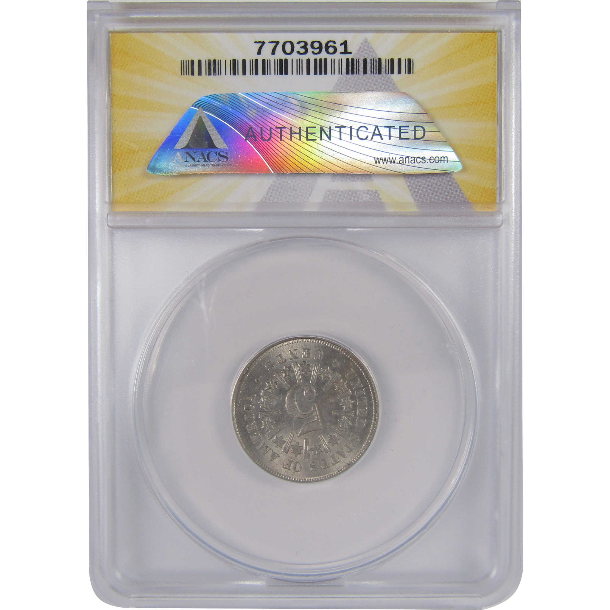 1866 Rays Shield Nickel MS 62 ANACS Uncirculated 5c Coin SKU:I17883