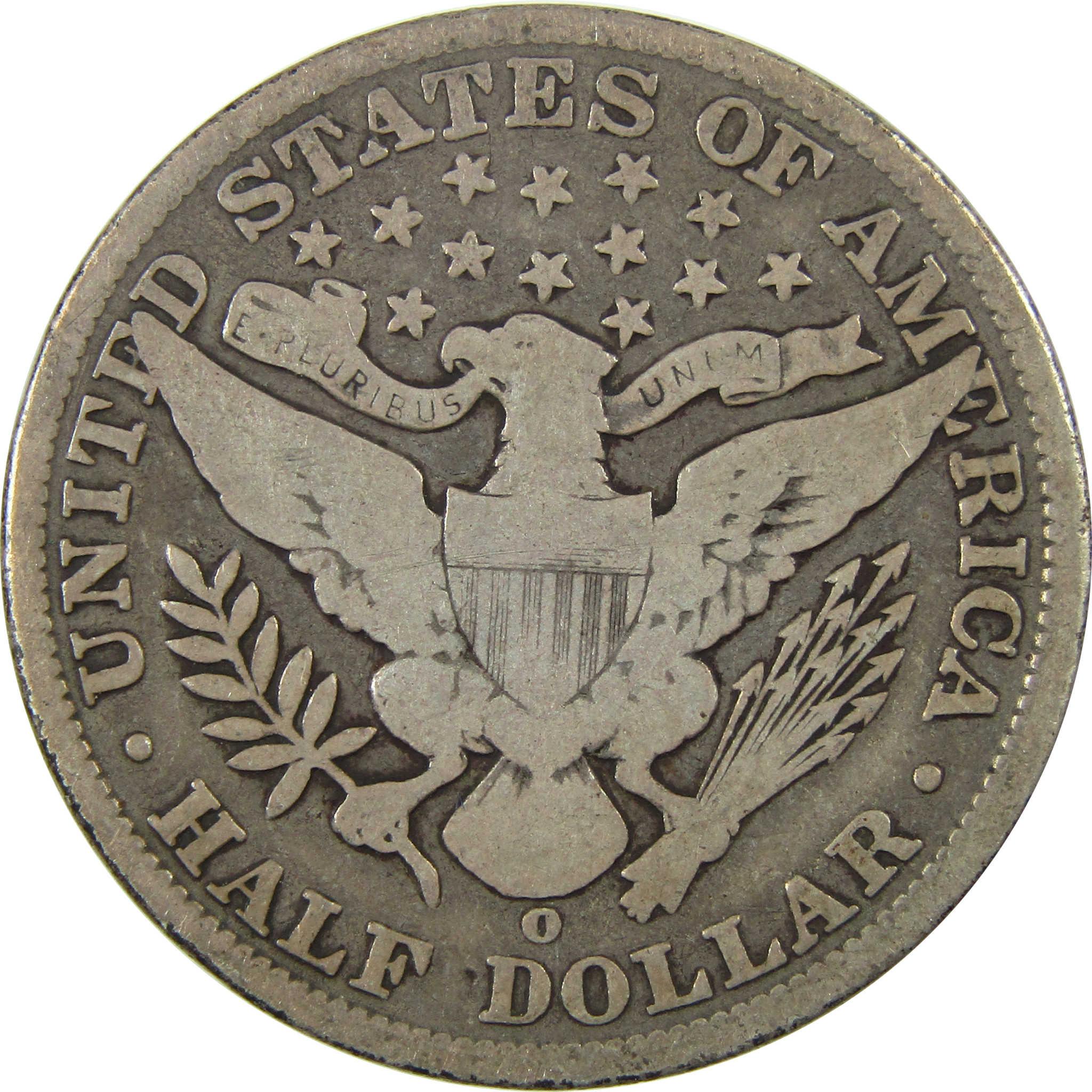 1906 O Barber Silver Half Dollar G Good Details 50c Coin SKU:I25814