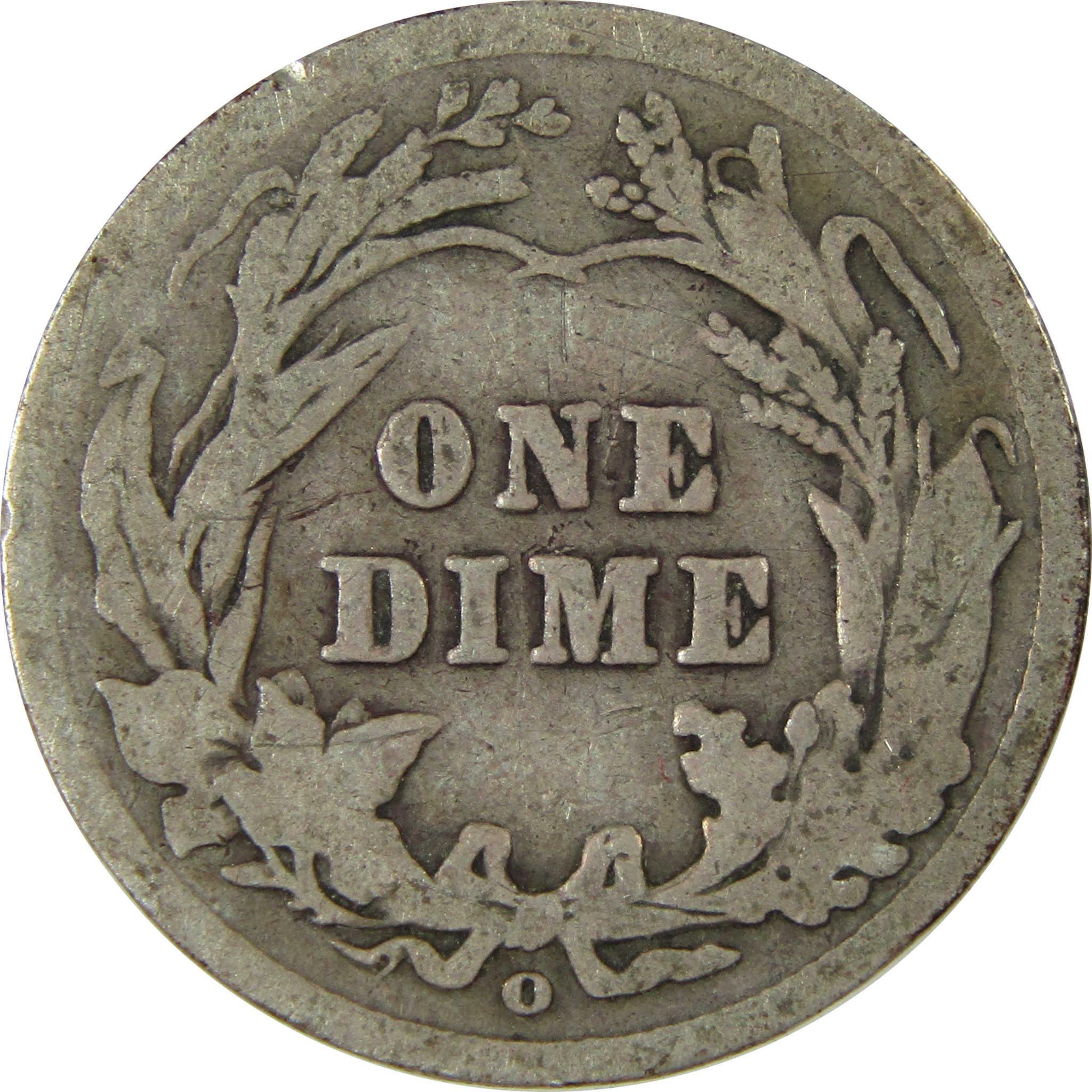1905 O Micro O Barber Silver Dime G Good 10c Coin SKU:I26635
