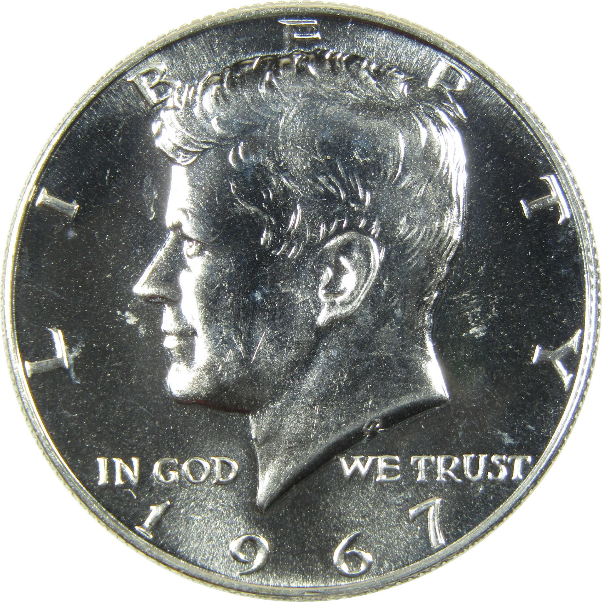 1967 SMS Kennedy Silver Half Dollar Uncirculated Mint State 50c Coin