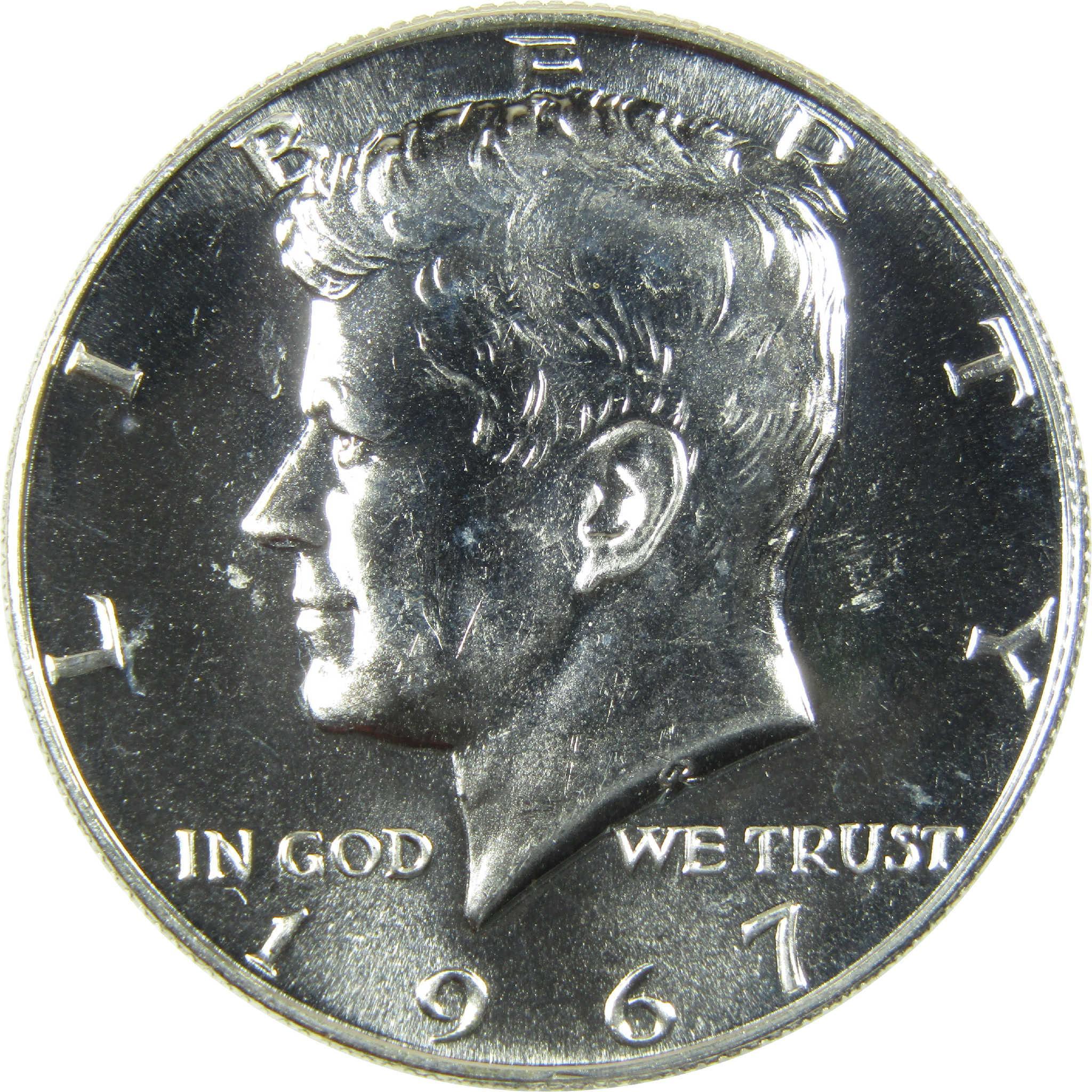 1967 SMS Kennedy Silver Half Dollar Uncirculated Mint State 50c Coin