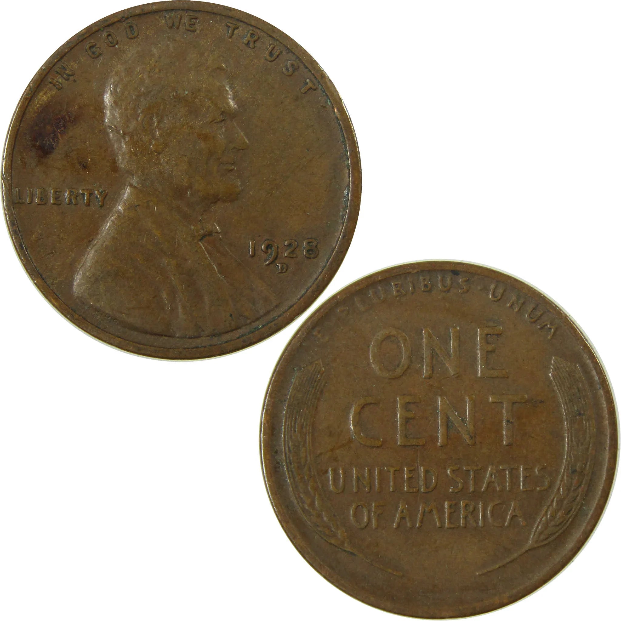 1928 D Lincoln Wheat Cent VF Very Fine Penny 1c Coin SKU:I27579