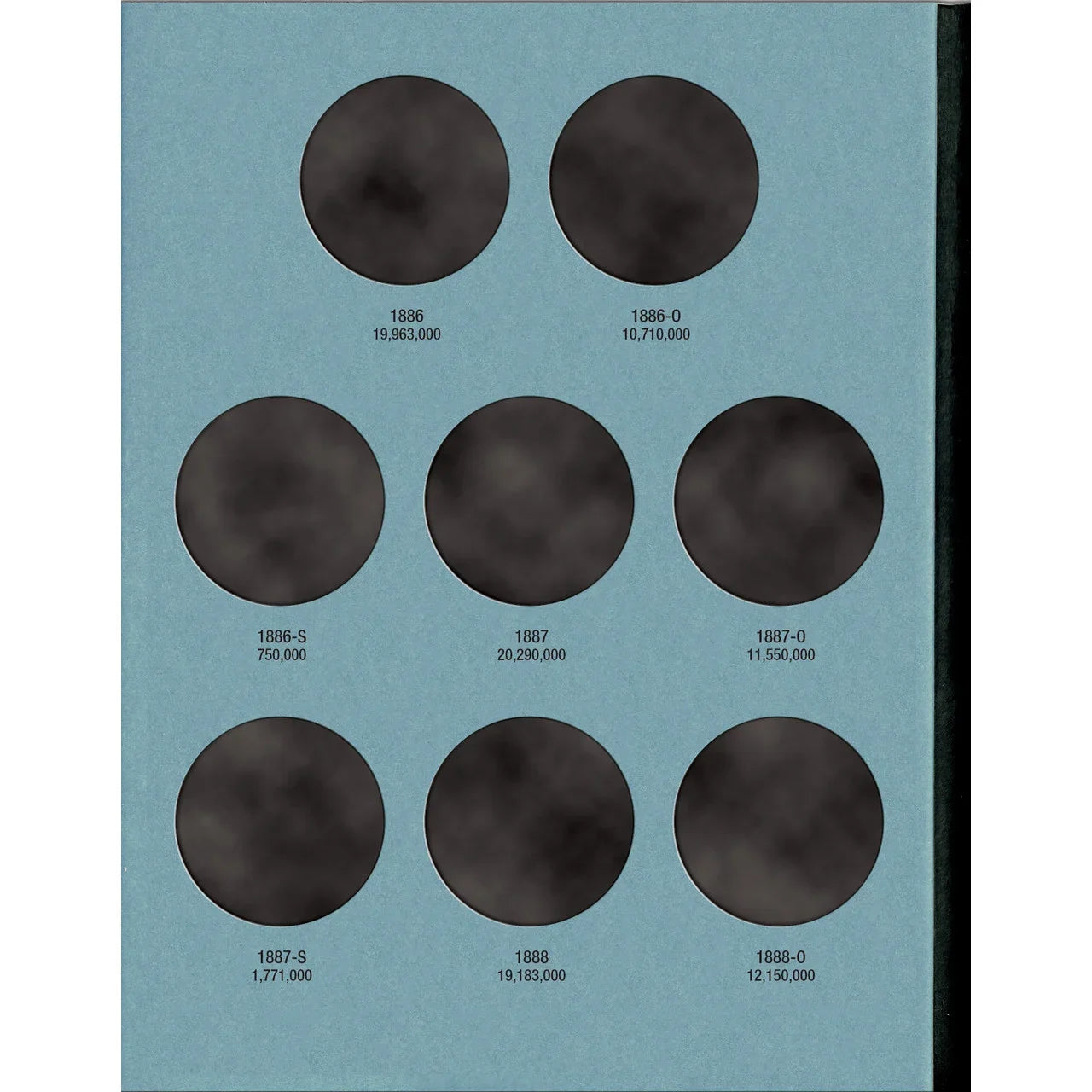 Whitman Morgan Silver Dollar Coin Folder Collection #2 1884-1890