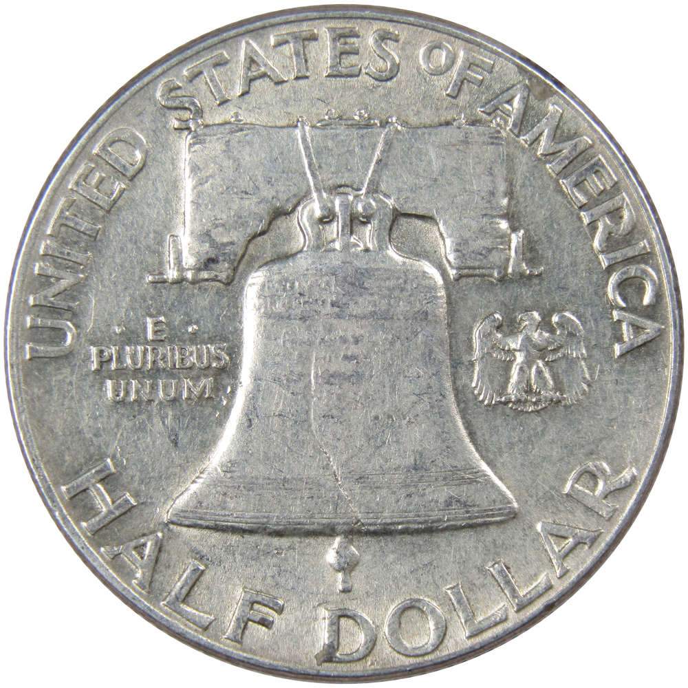 1949 Franklin Half Dollar AU About Uncirculated Silver 50c Coin