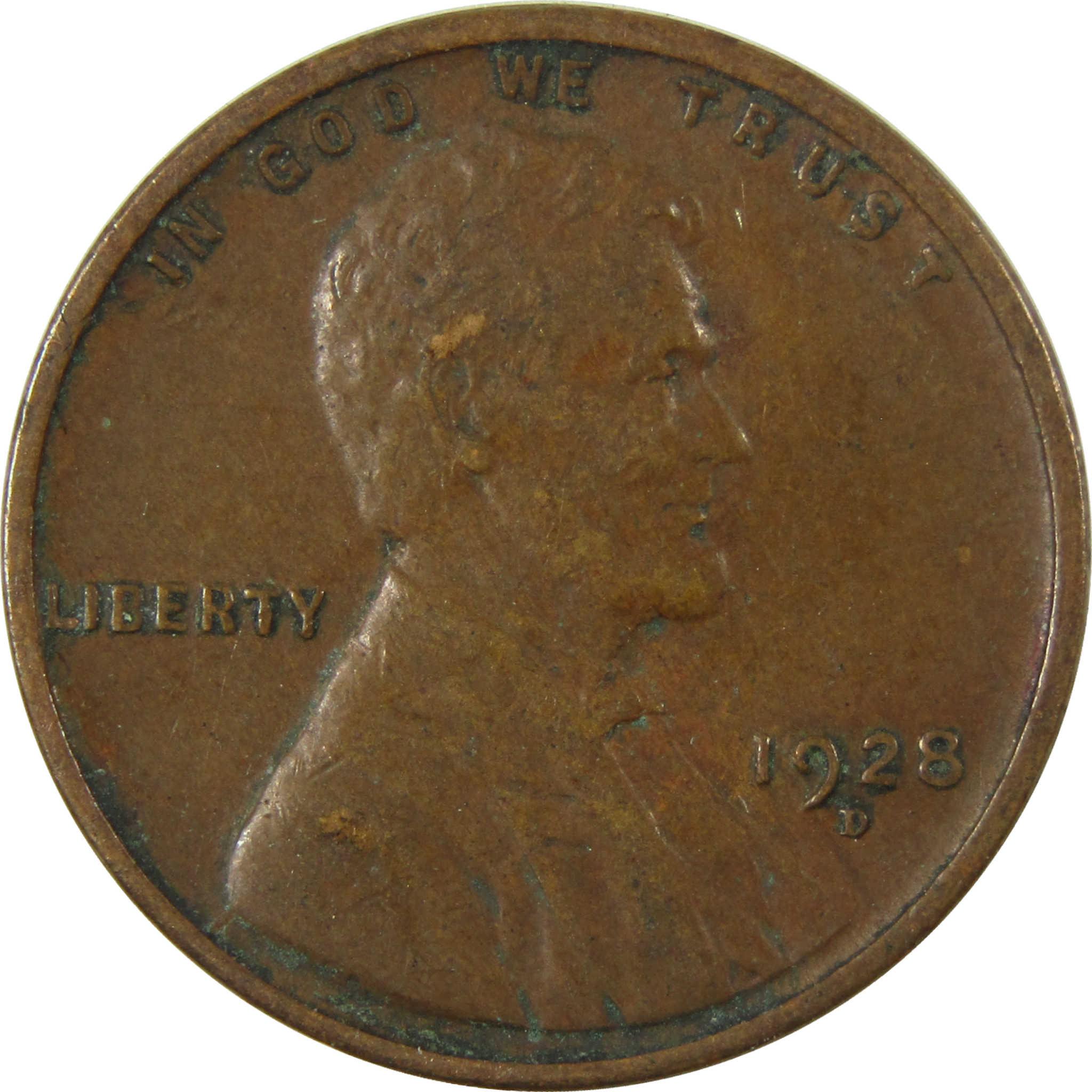 1928 D Lincoln Wheat Cent VF Very Fine Penny 1c Coin SKU:I27632