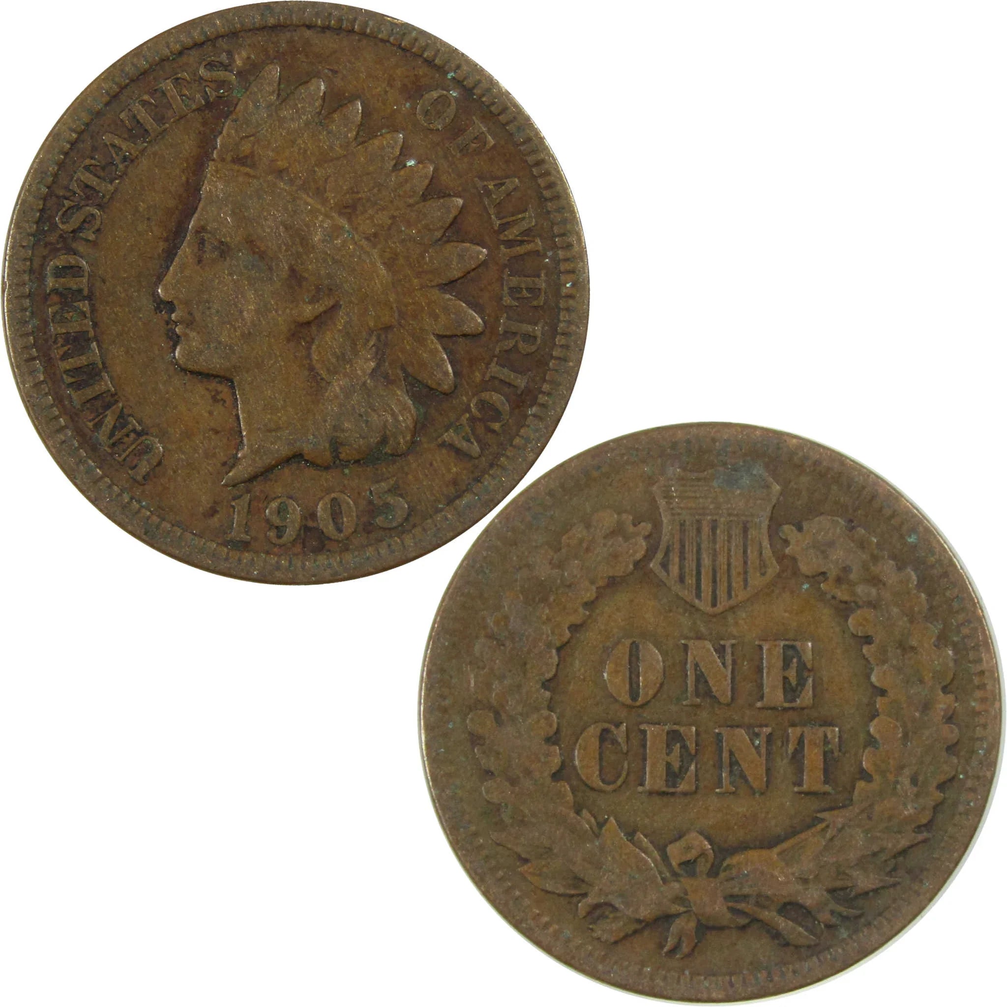 1905 Indian Head Cent VG Very Good Penny 1c Coin SKU:I27022