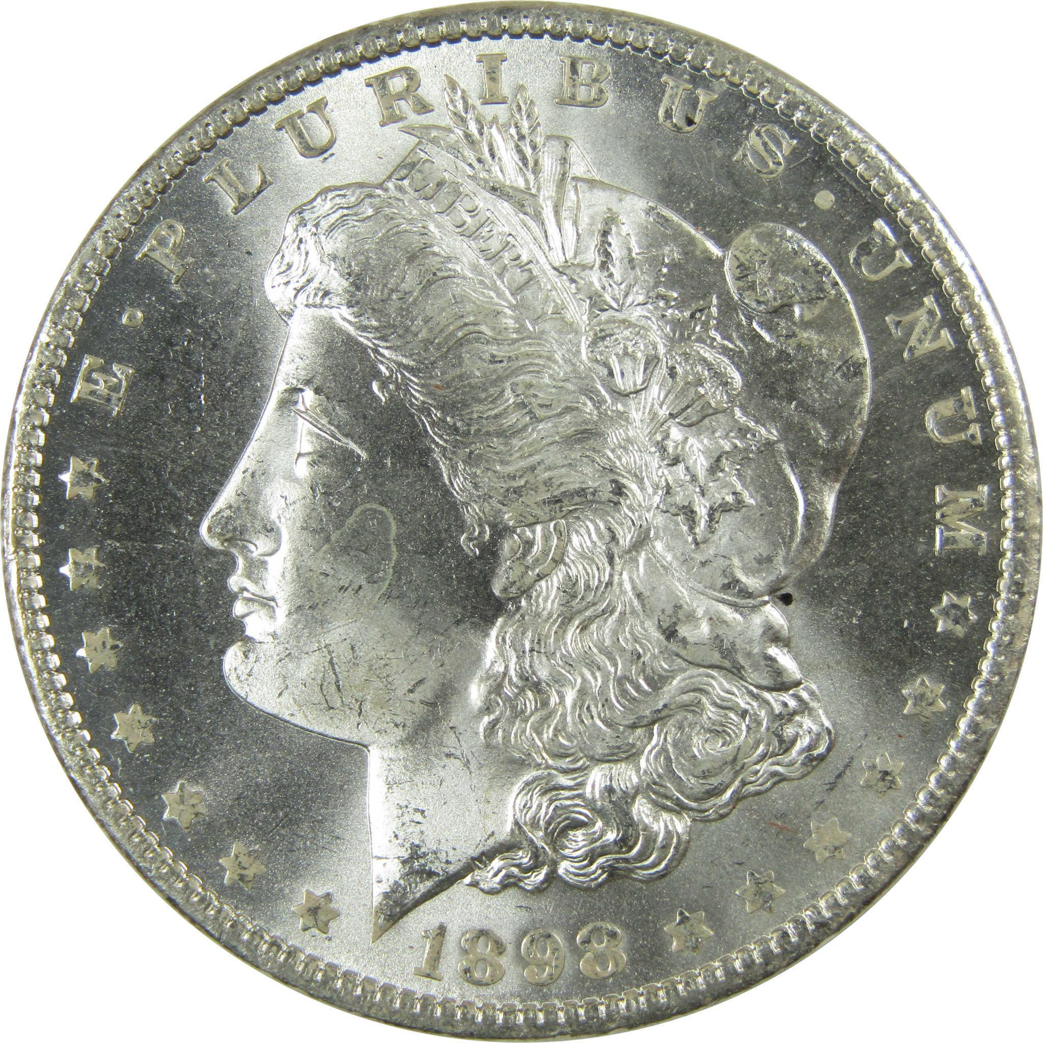 1898 O Morgan Silver Dollar BU Choice Uncirculated $1 Coin SKU:CP732 - Morgan coin - Morgan silver dollar - Morgan silver dollar for sale - Profile Coins & Collectibles