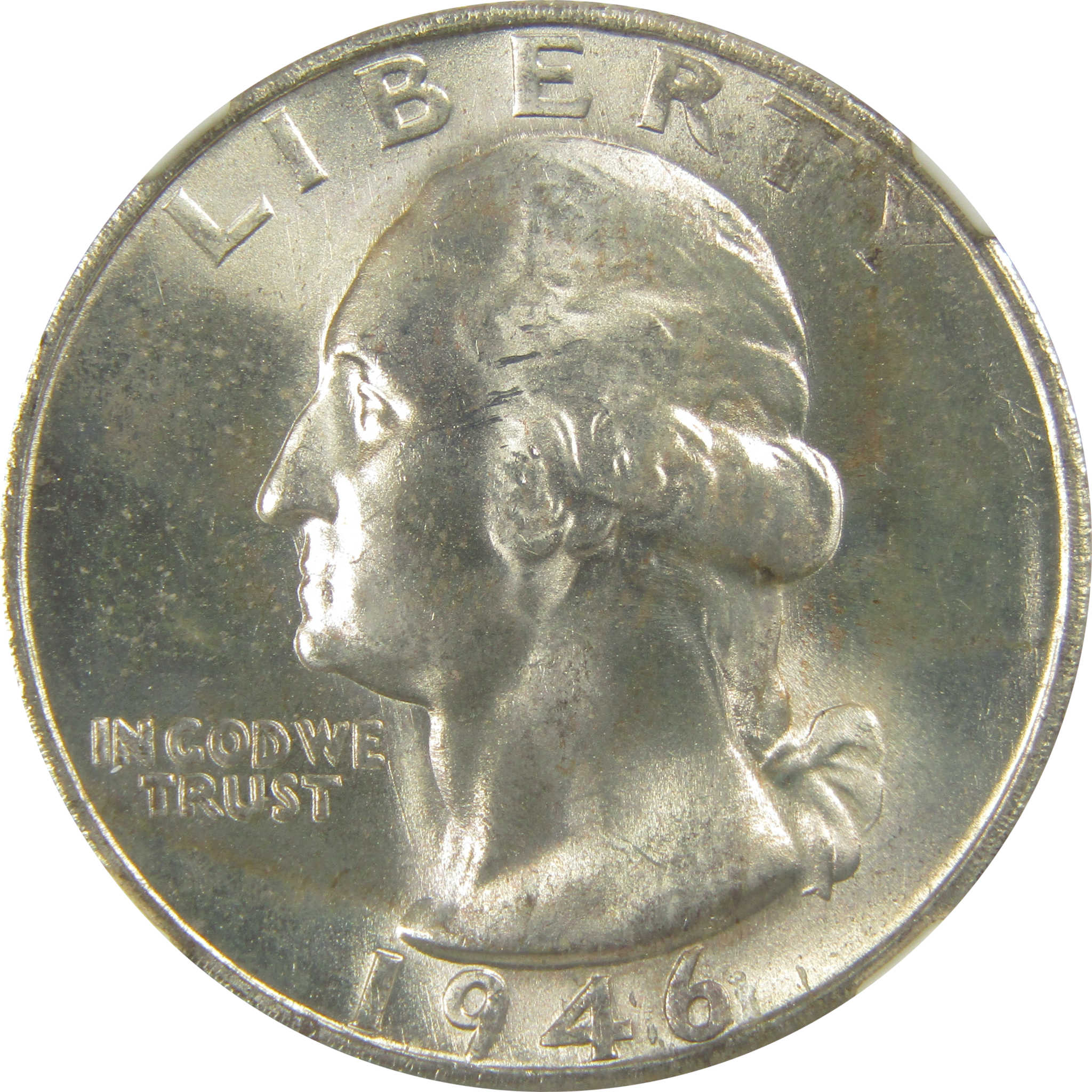 1946 S Washington Quarter MS 66 NGC Silver Bag Fragment SKU:I20511