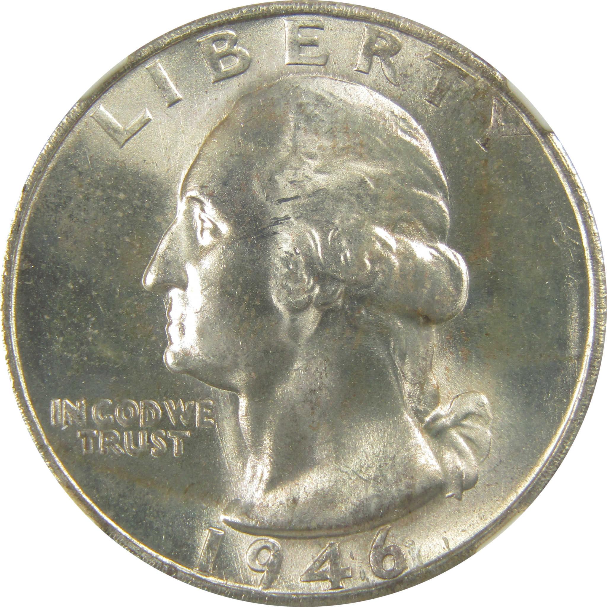 1946 S Washington Quarter MS 66 NGC Silver Bag Fragment SKU:I20511