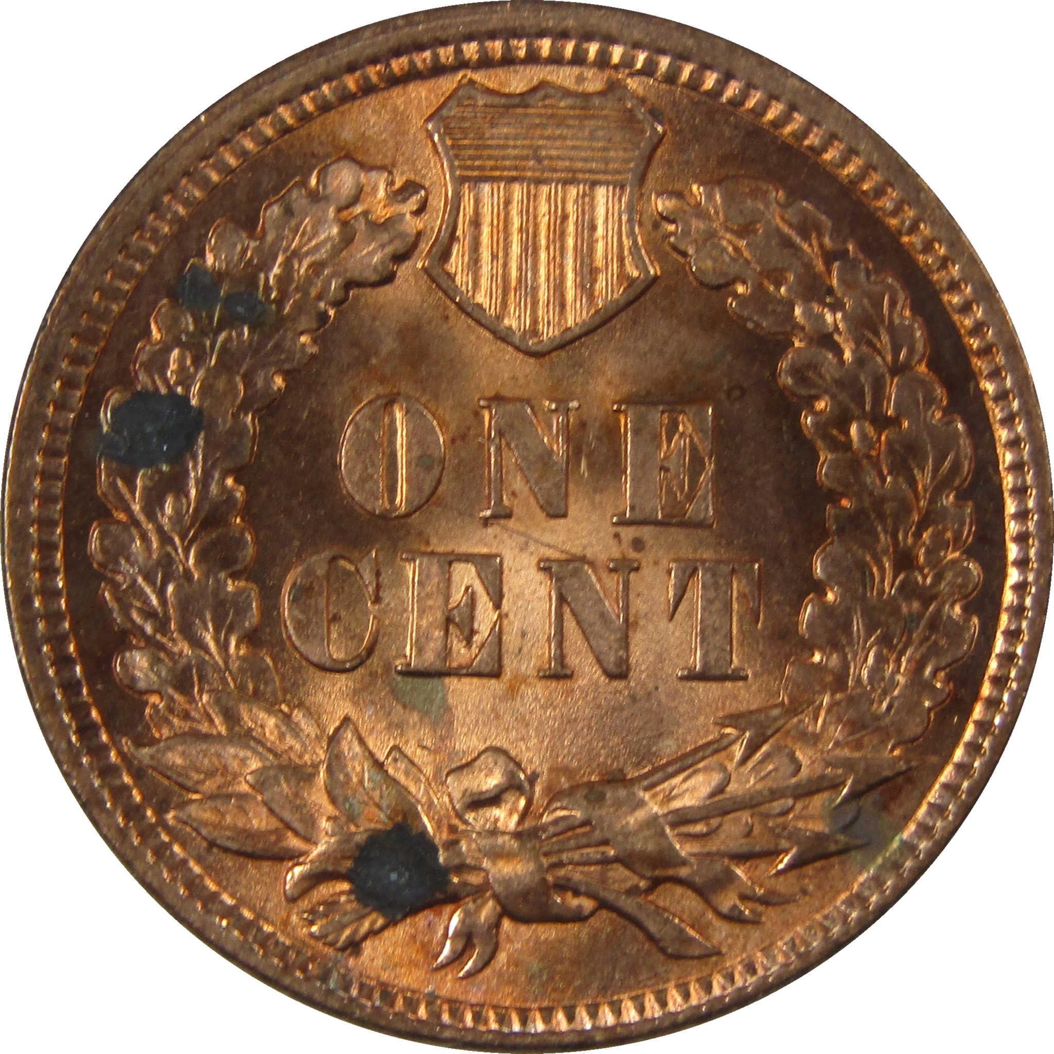 1898 Indian Head Cent AU About Uncirculated Details Penny SKU:I26951