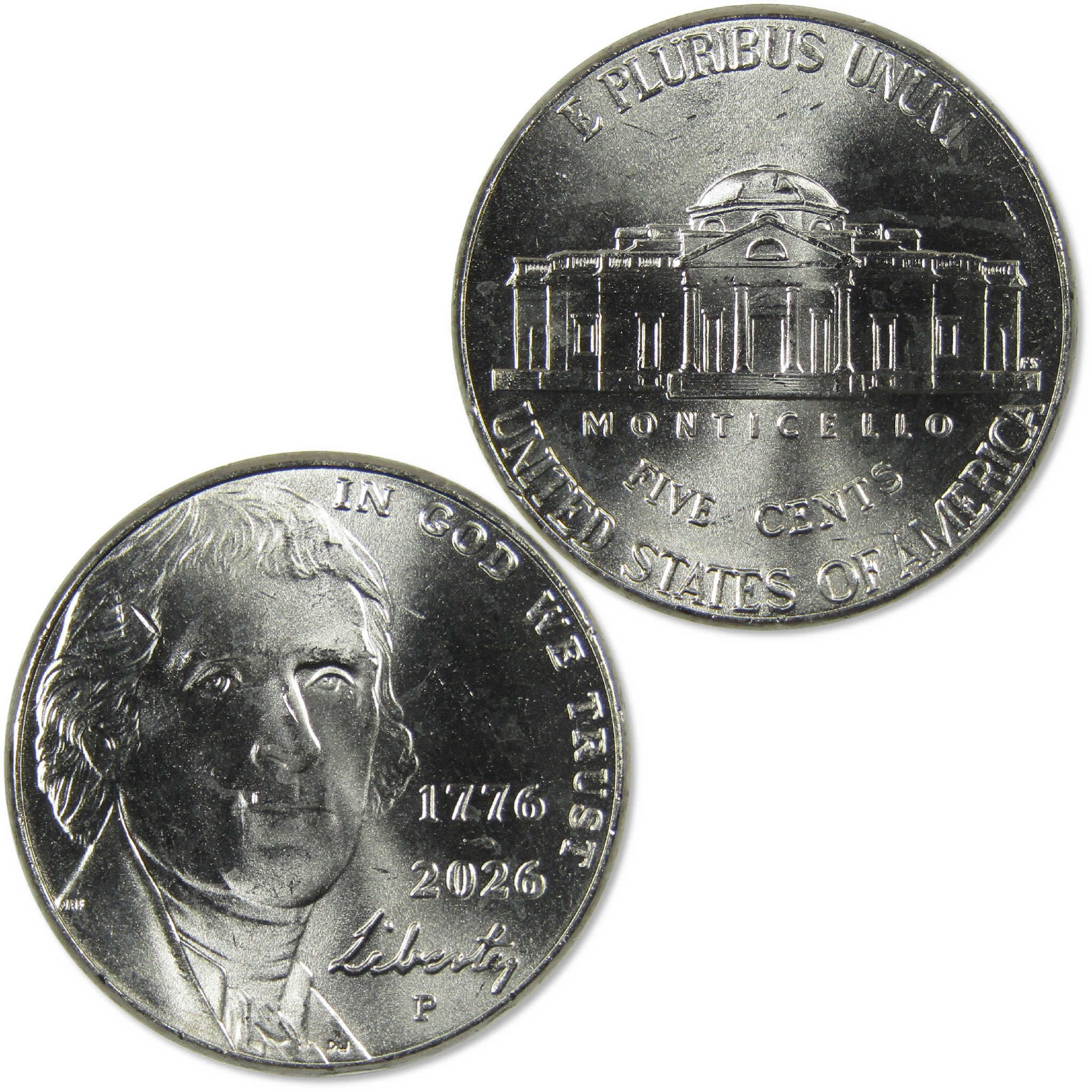 2026 P Semiquincentennial Jefferson Nickel Uncirculated Mint State