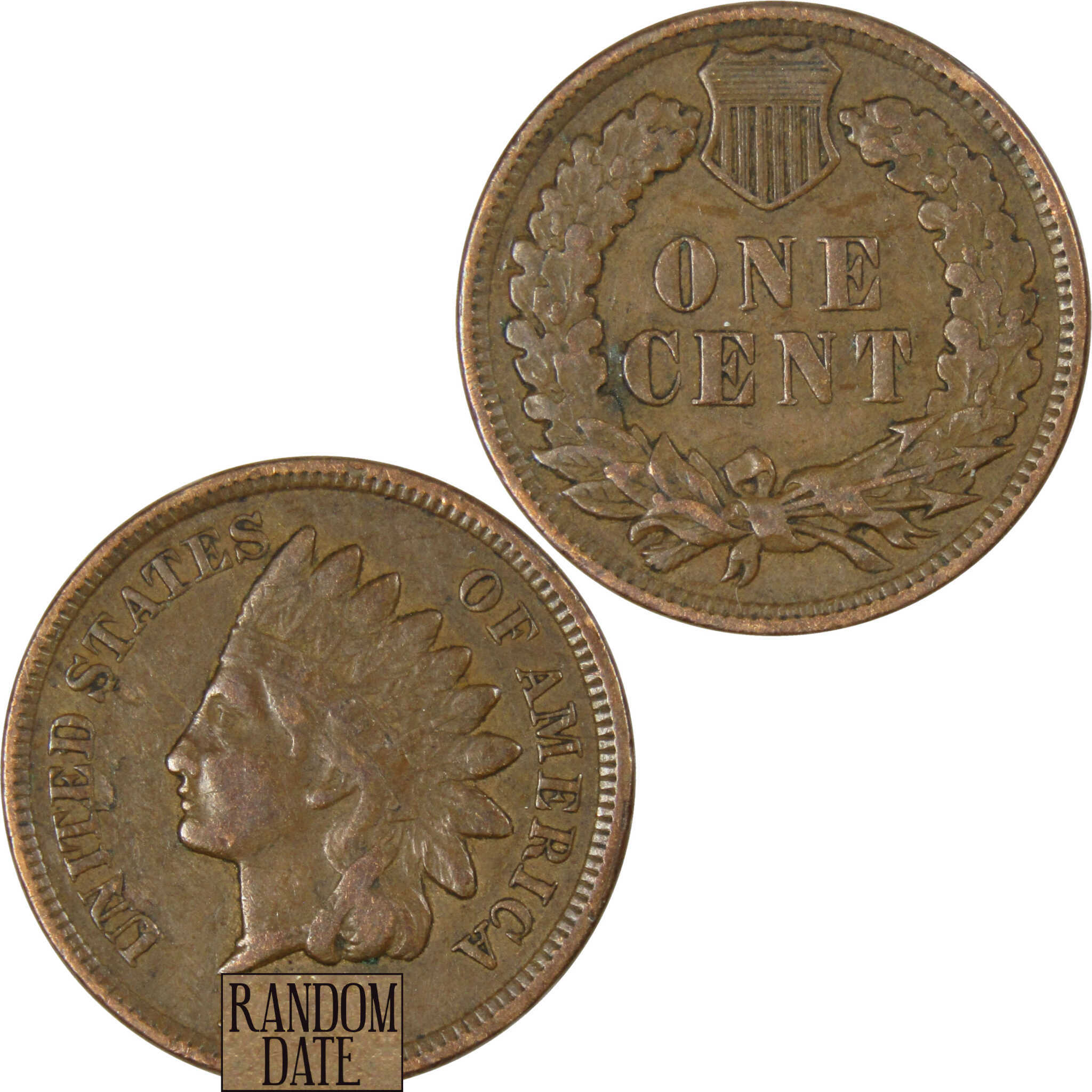 Indian Head Cent VF Very Fine Penny 1c Coin Collectible Random Date