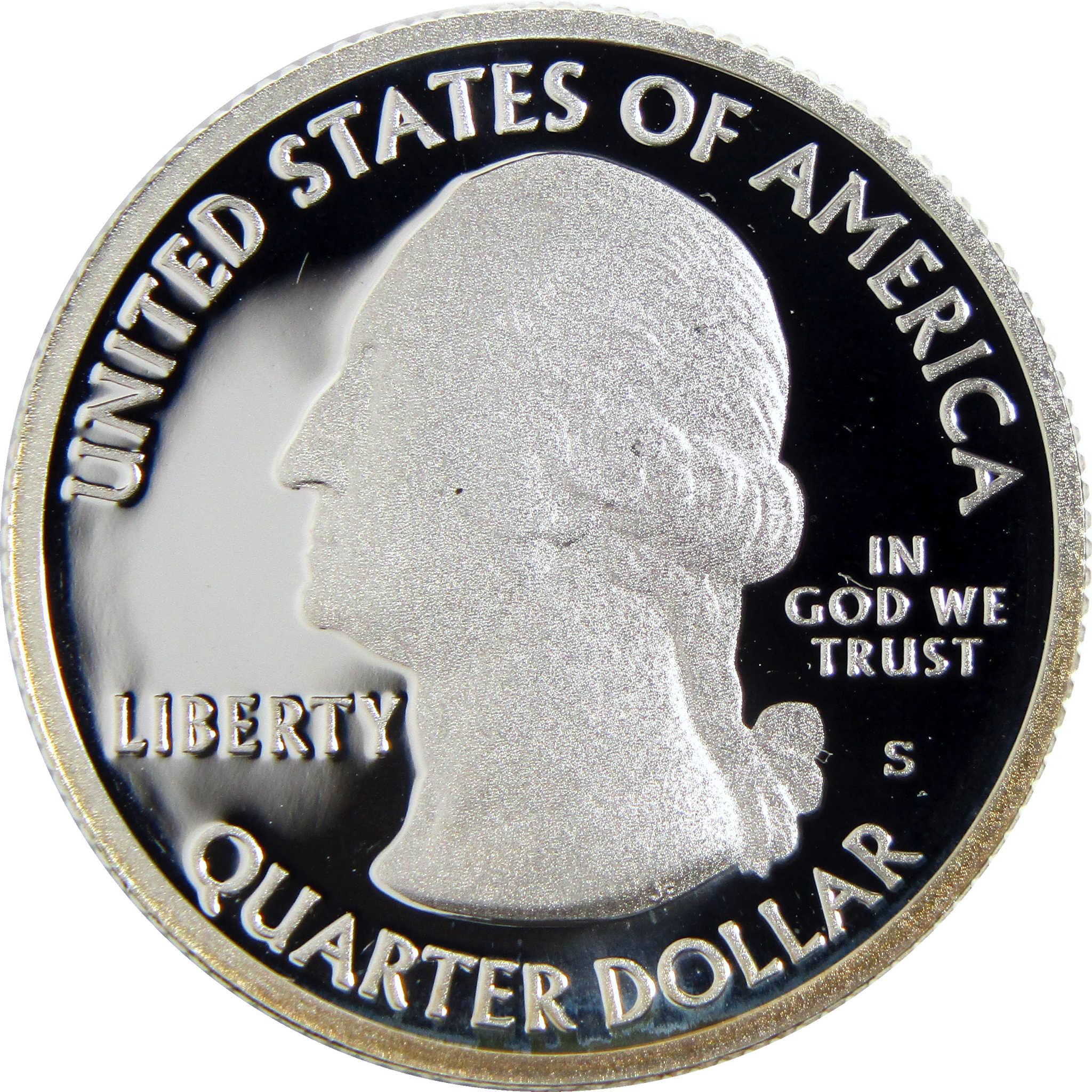 Proof United States quarter dollar coin featuring George Washington profile, collectible coin