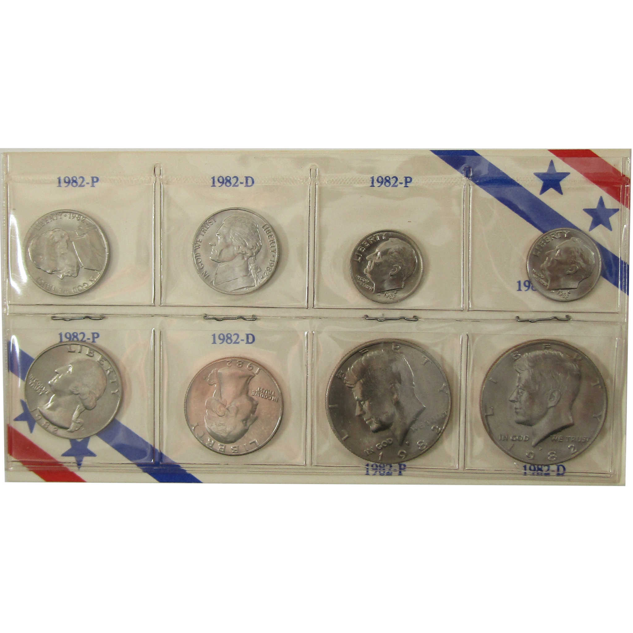 1982 P&D Unofficial 15-Coin Uncirculated Mint Set SKU:I28200