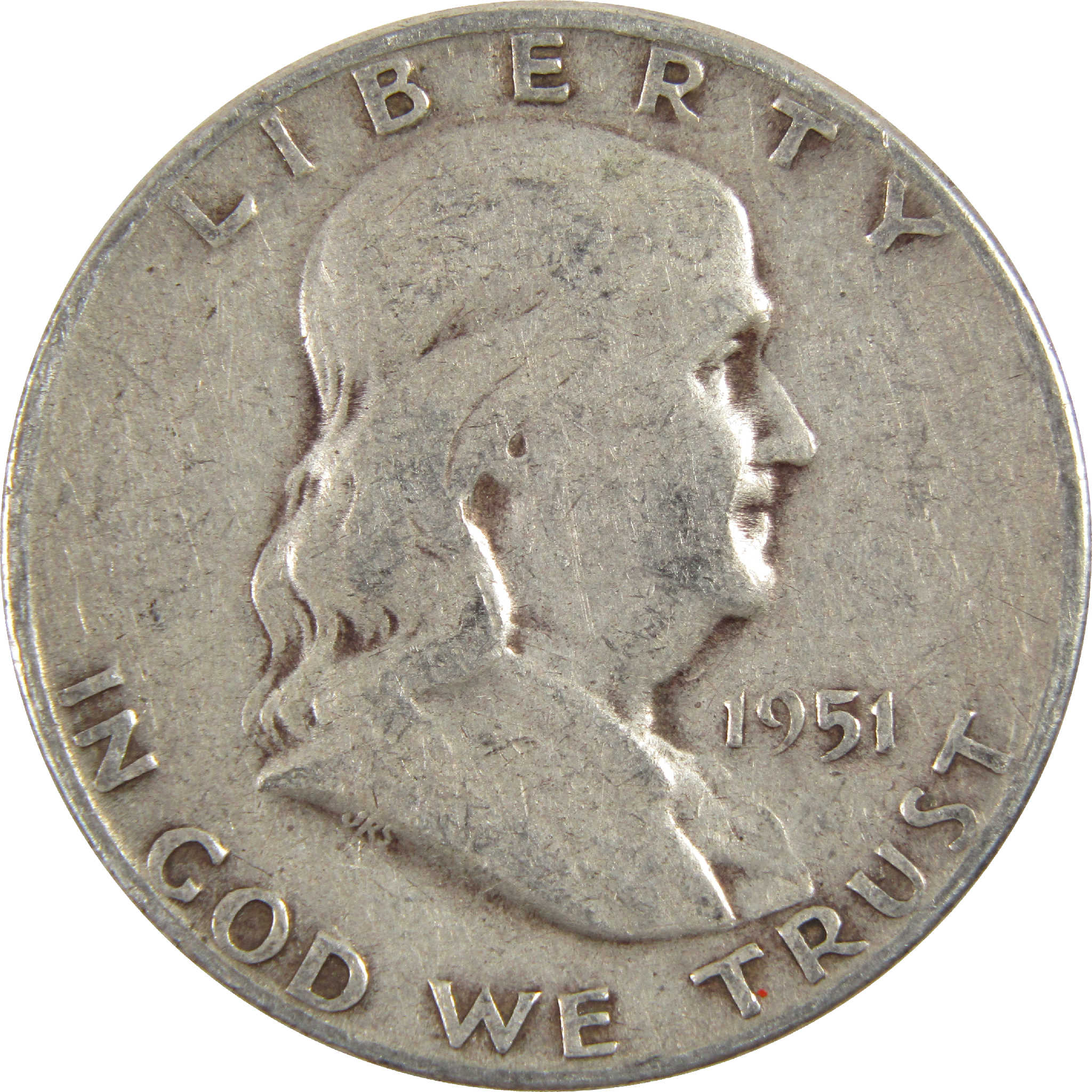 1951 S Franklin Half Dollar G Good Silver 50c Coin