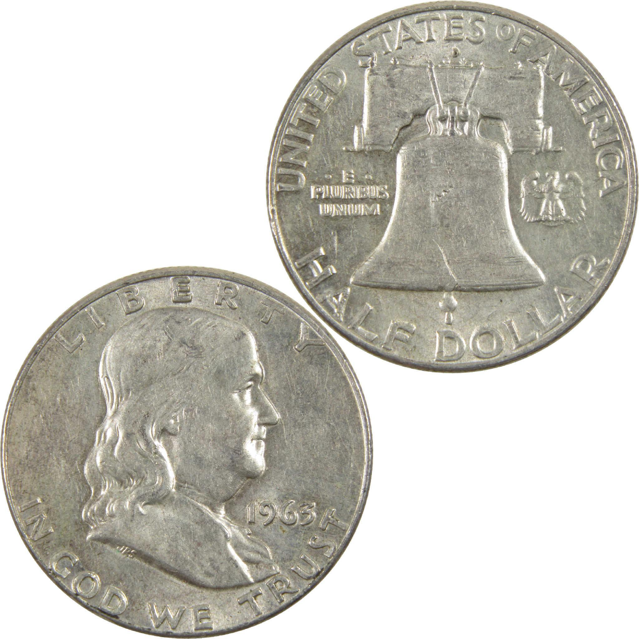 1963 D Franklin Half Dollar G Good Silver 50c Coin