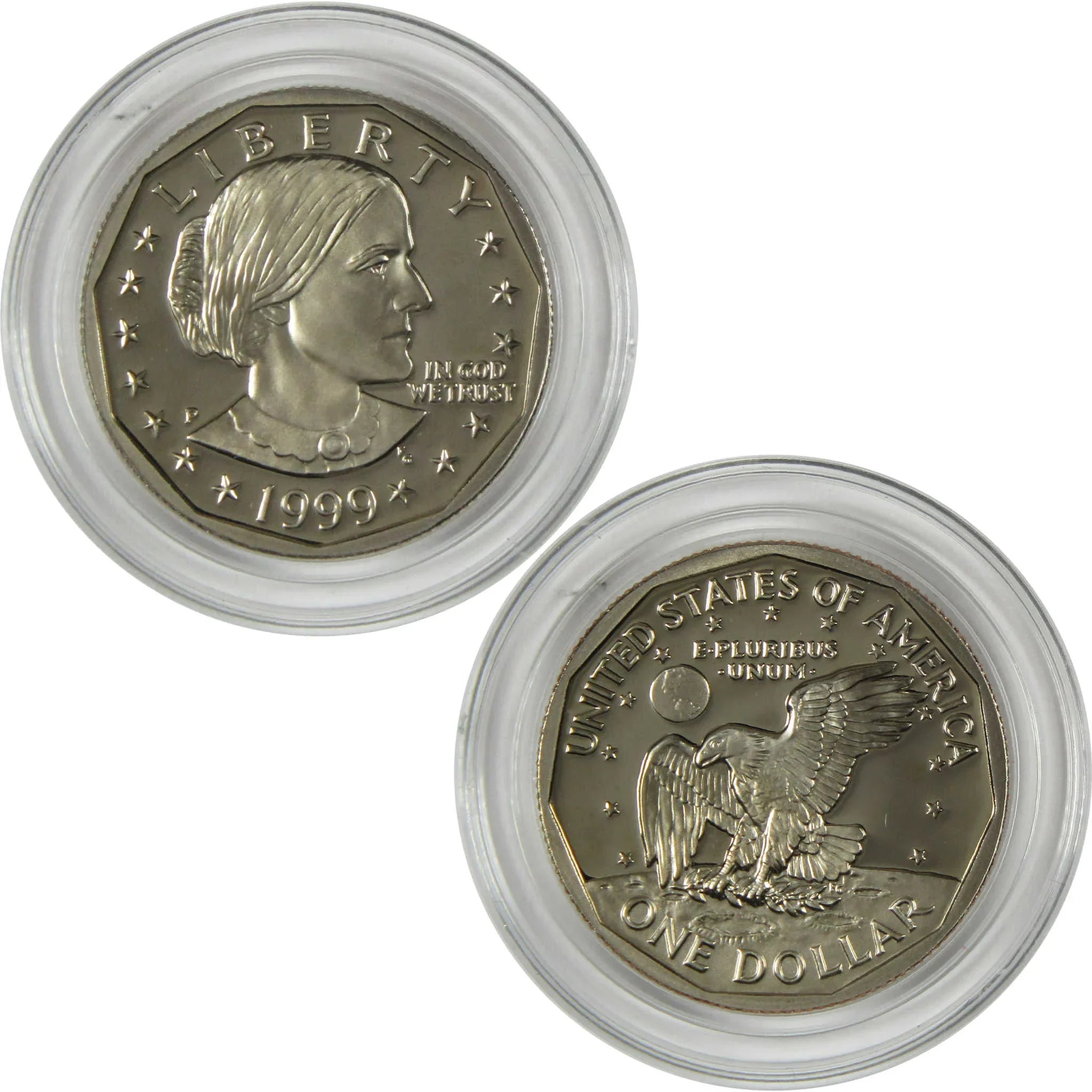 1999 P Susan B Anthony Clad Dollar SBA Proof $1 Coin Collectible