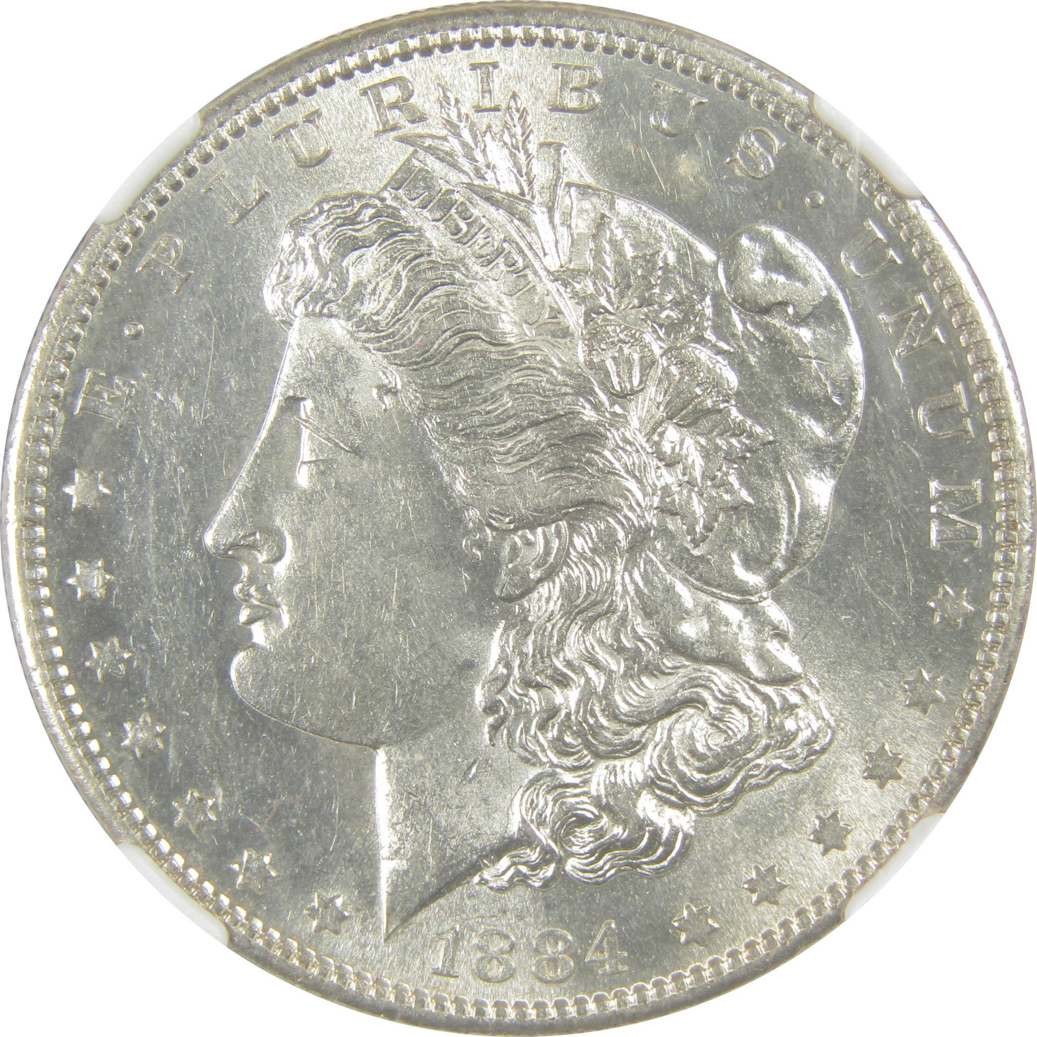 1884 S Morgan Dollar AU 58 NGC Silver $1 Coin SKU:I19578 - Morgan coin - Morgan silver dollar - Morgan silver dollar for sale - Profile Coins & Collectibles