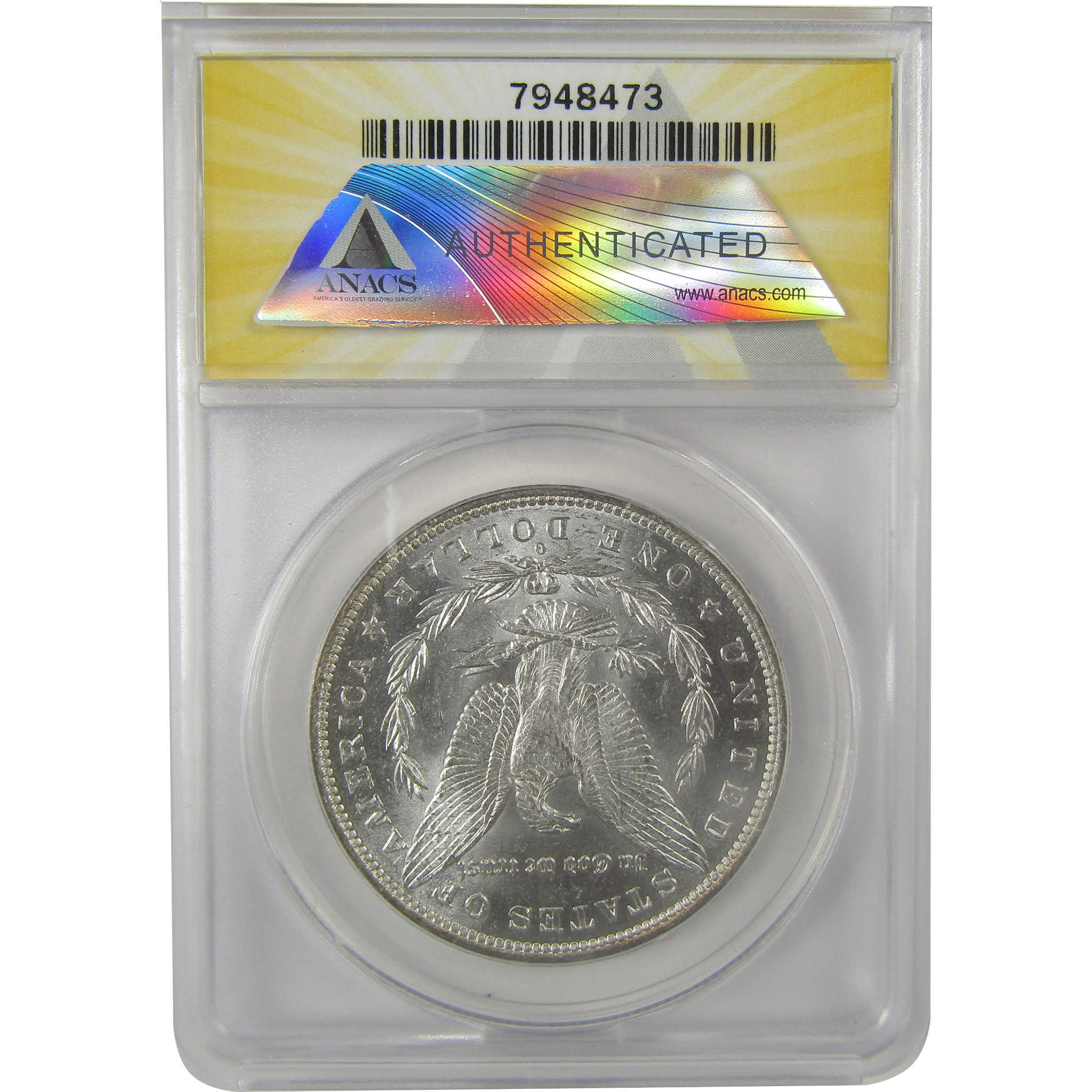 1882 O/S VAM-4 Recessed Top 100 Morgan Dollar MS 62 ANACS SKU:I21960 - Morgan coin - Morgan silver dollar - Morgan silver dollar for sale - Profile Coins & Collectibles