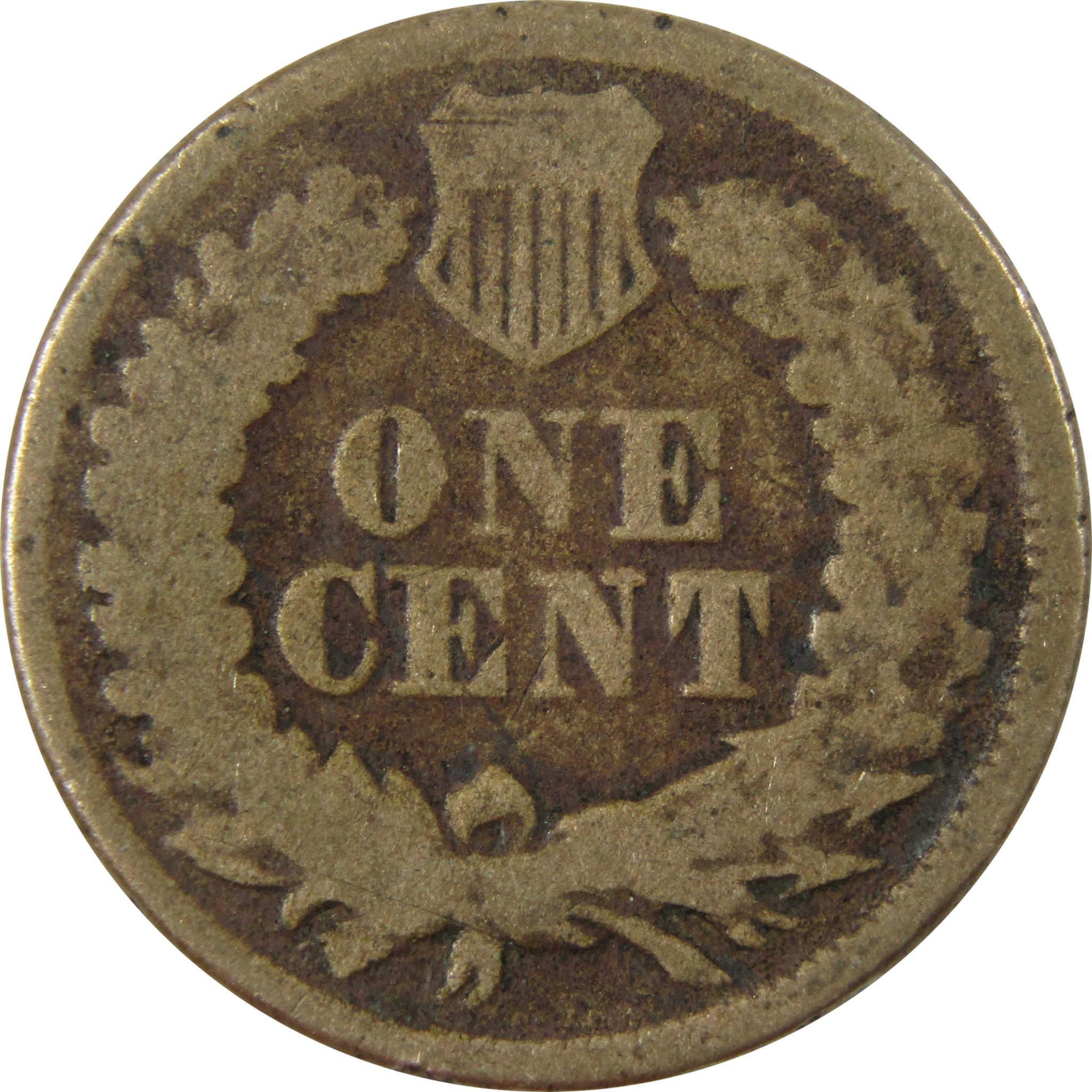 1864 Indian Head Copper-Nickel Cent G Good Details Penny SKU:CP1218