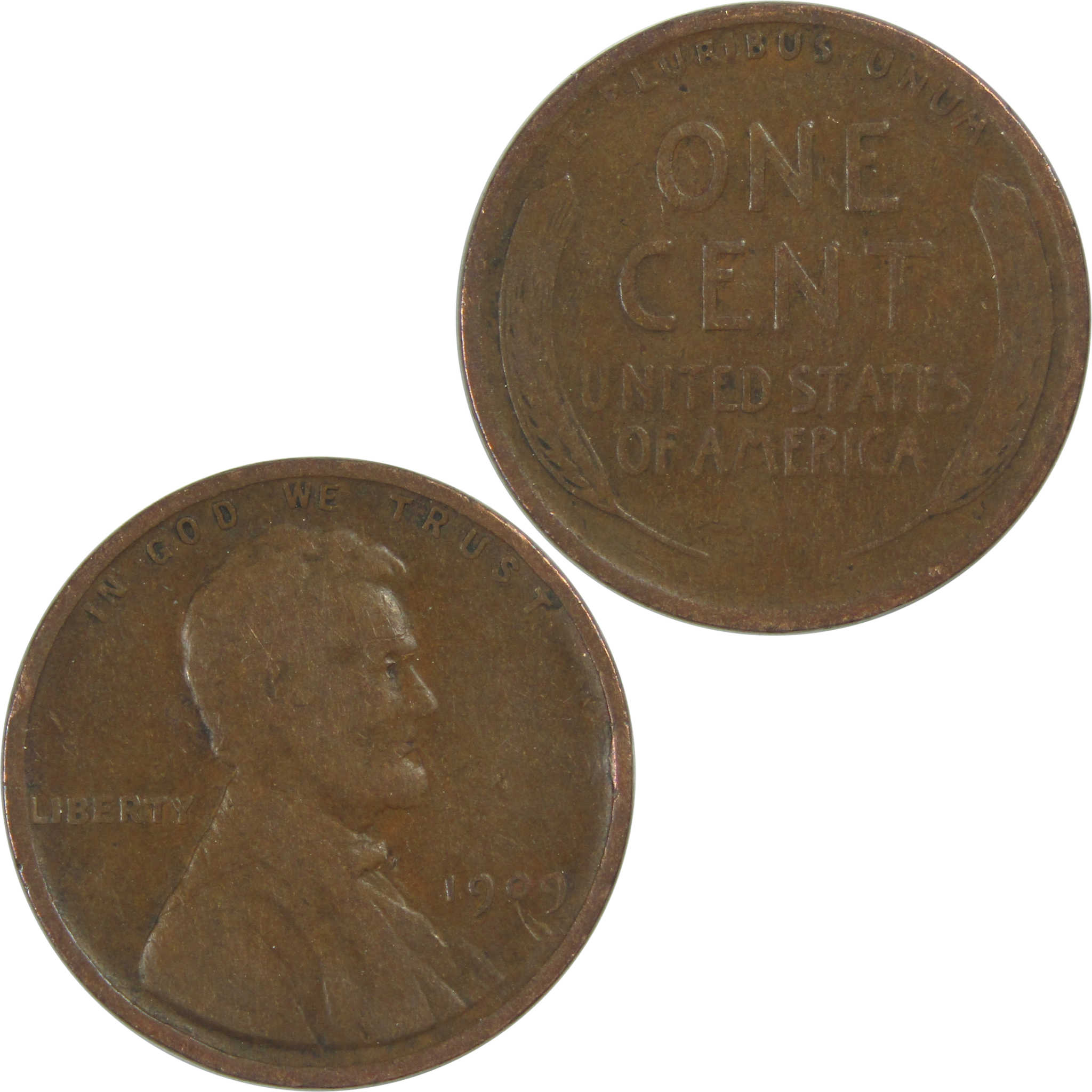 1909 Lincoln Wheat Cent Circulated Penny 1c Coin Collectible