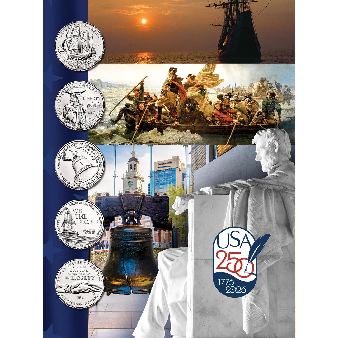 Whitman 2026 United States 250th Anniversary Collection Coin Folder