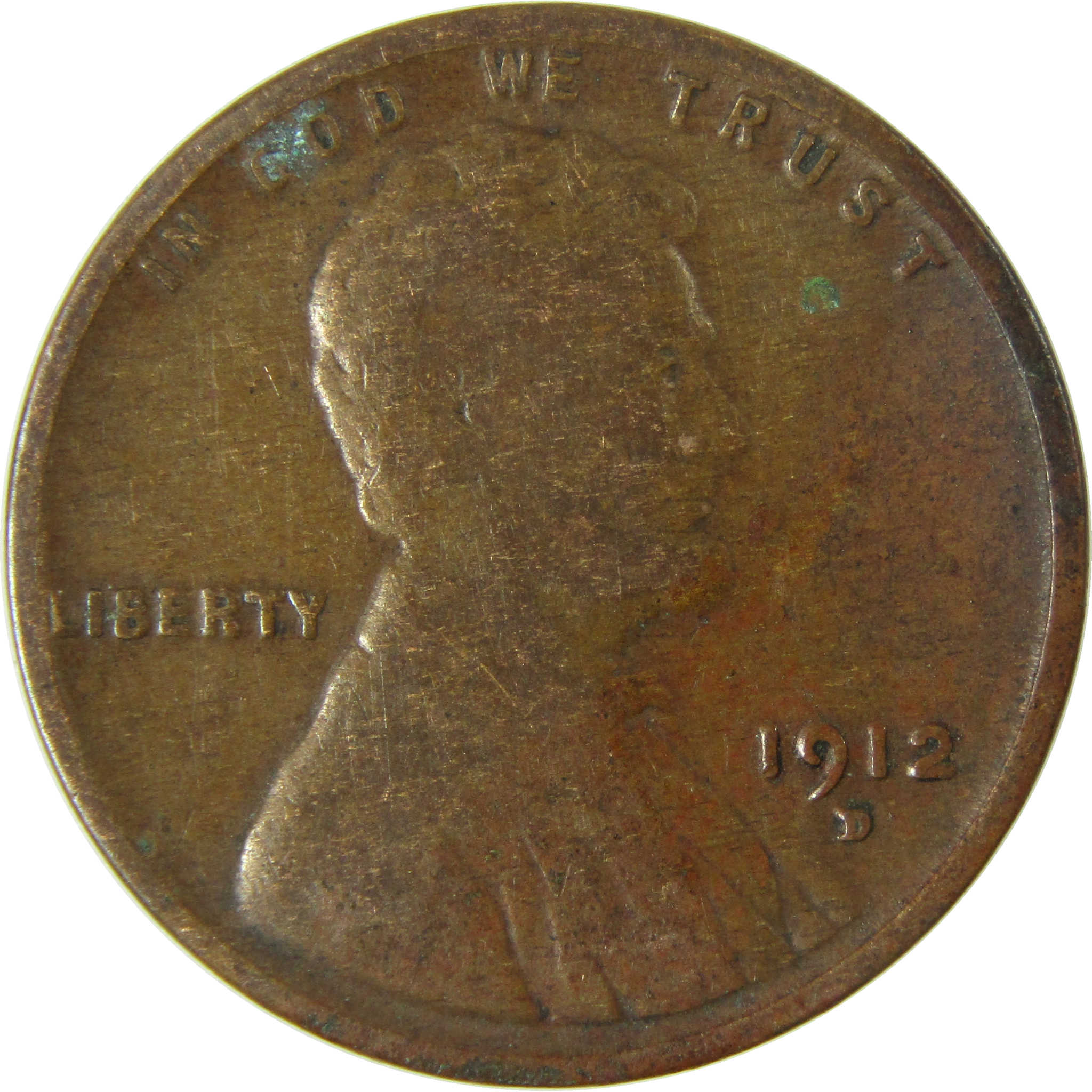 1912 D Lincoln Wheat Cent VG Very Good Details Penny SKU:I26860