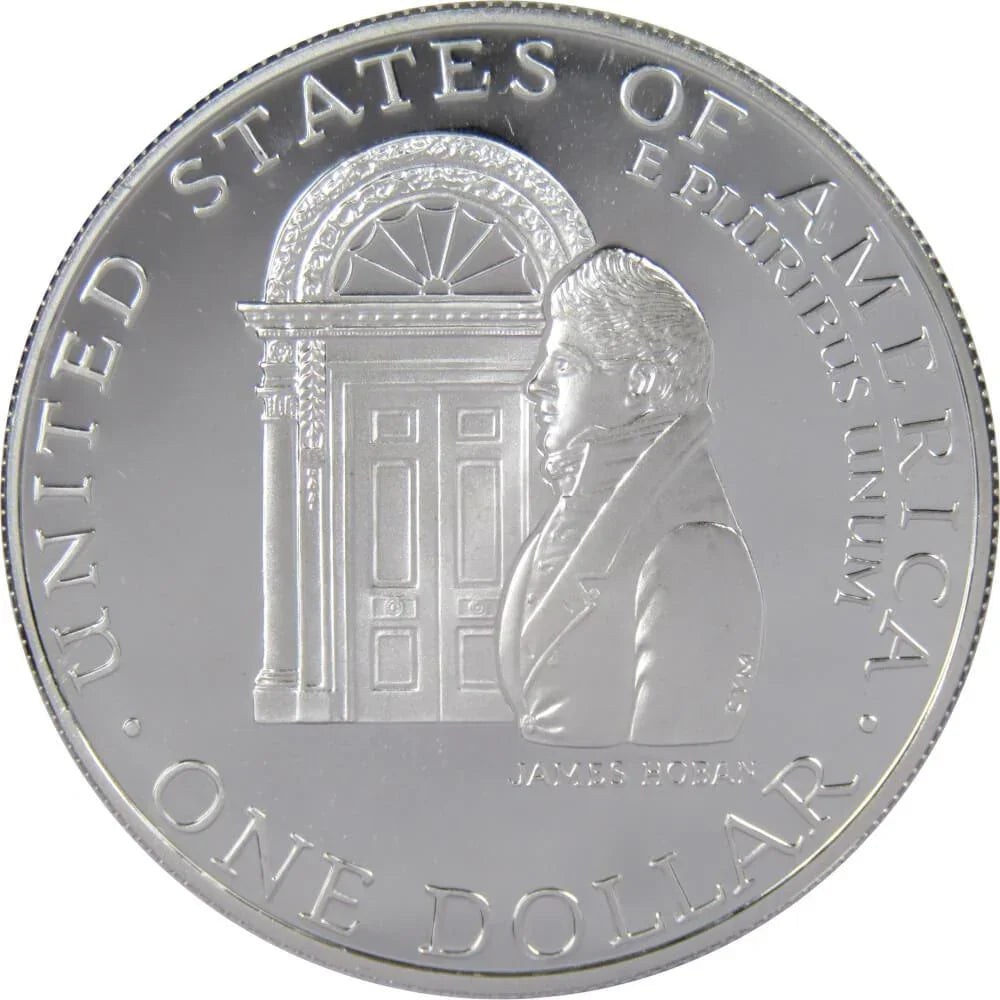 1992 W White House Commemorative Silver Dollar Proof $1 Coin