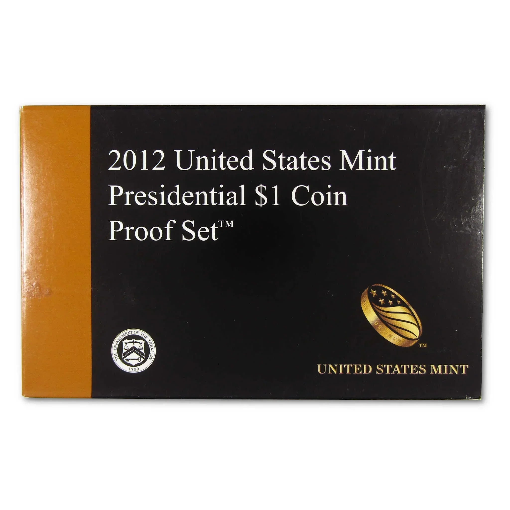 2012 United States Mint Presidential $1 Coin Proof Set box, collectible coin packaging