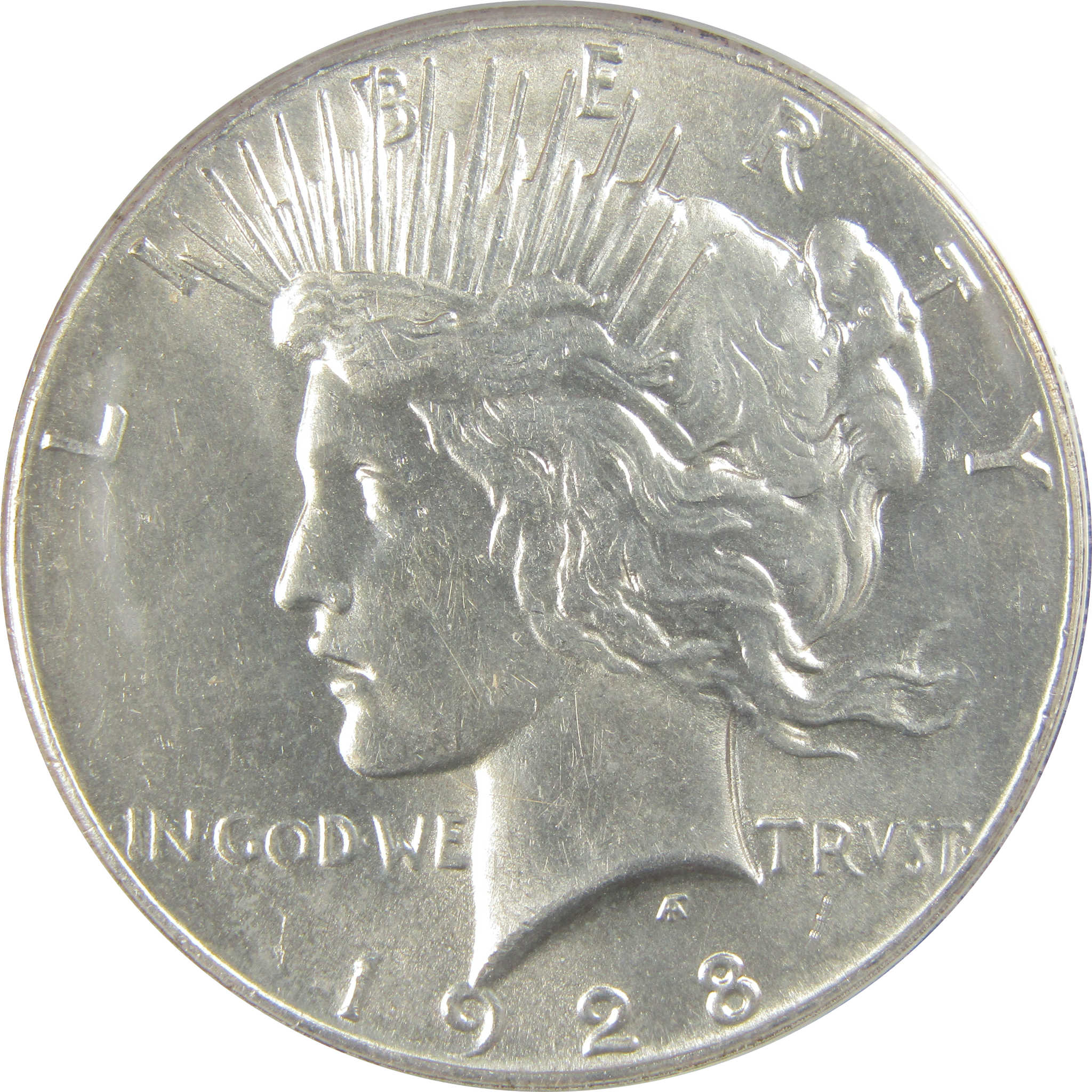 1928 Peace Dollar MS 61 ANACS Silver Uncirculated $1 Coin SKU:I20439