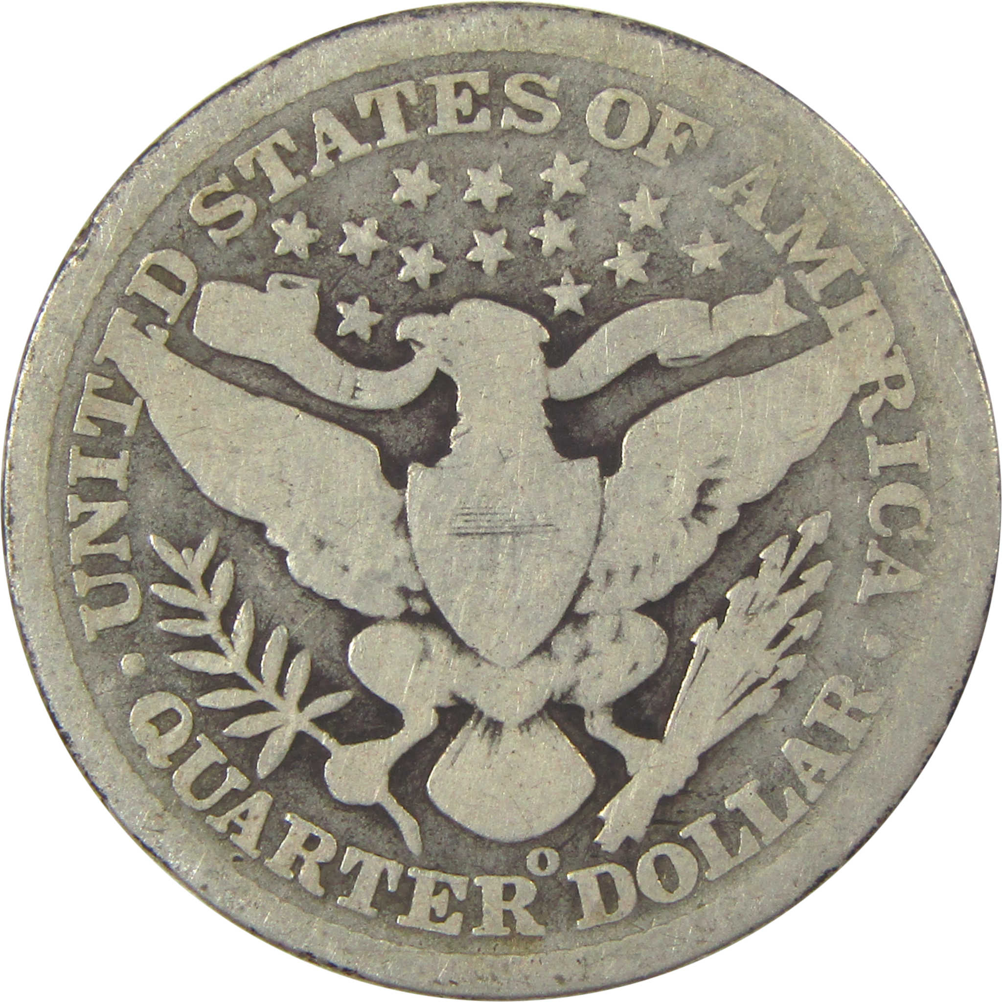 1896 O Barber Quarter G Good Silver 25c Coin SKU:I21859