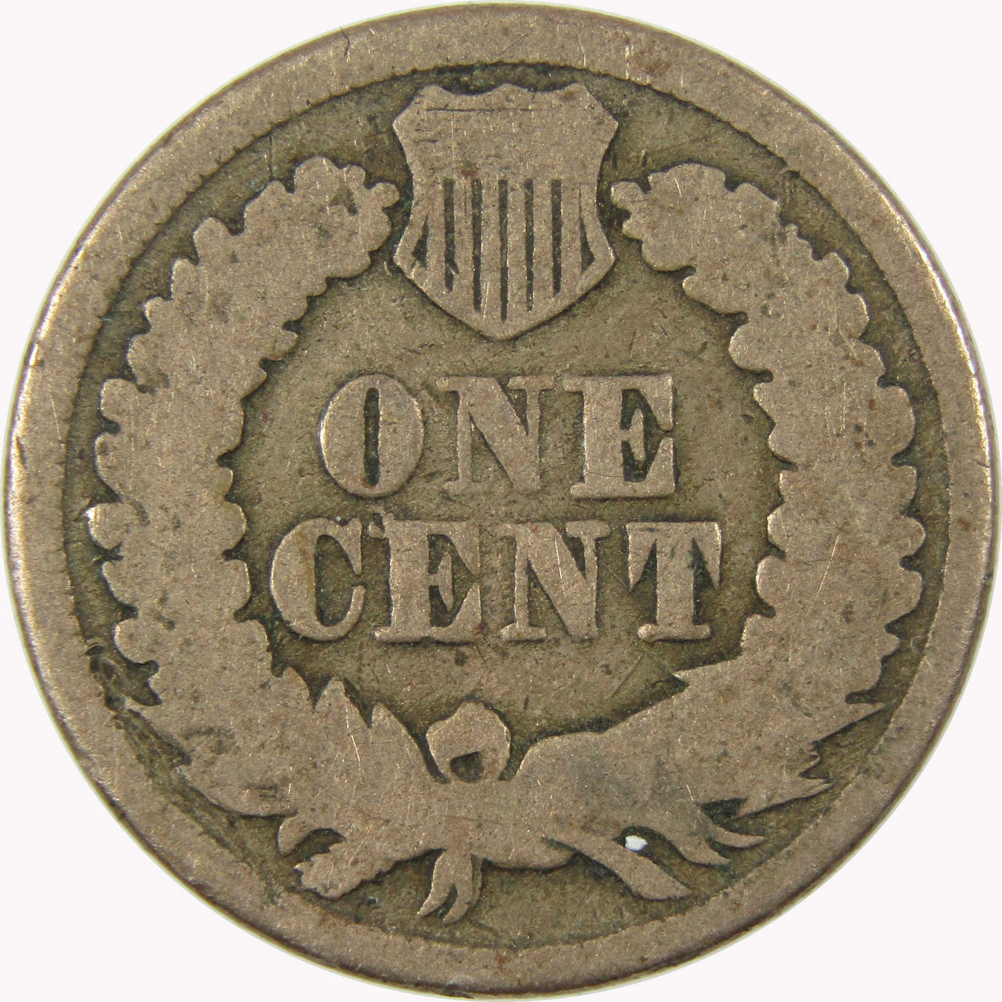 1863 Indian Head Cent G Good Penny 1c Coin SKU:CP1104
