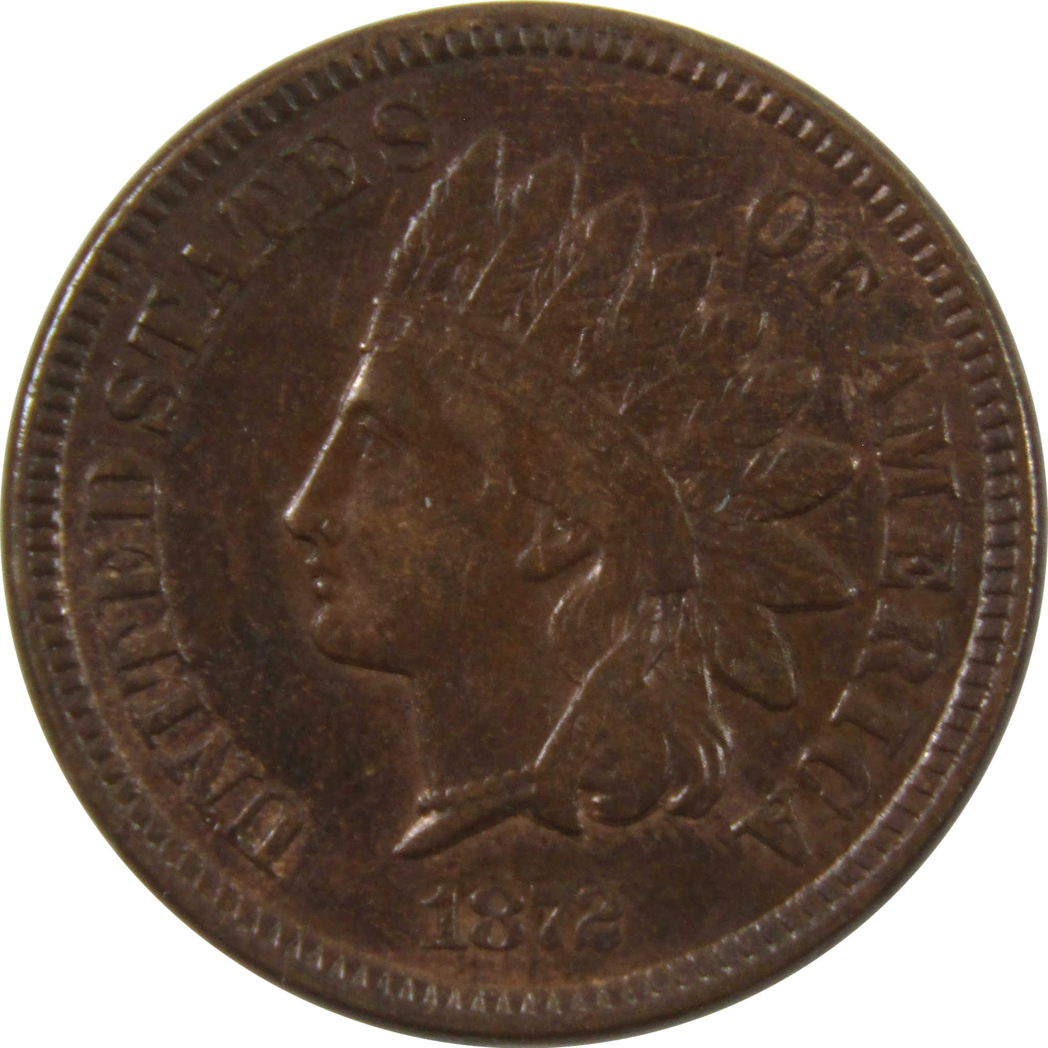 1872 Indian Head Cent XF EF Extremely Fine Penny 1c Coin SKU:I9597
